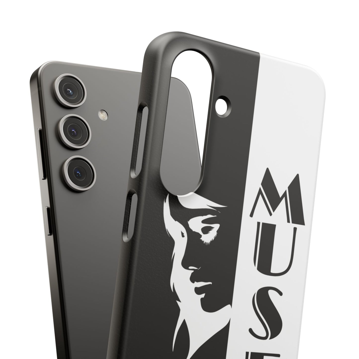 Black And White Bold Muse Snap Case Cover for iPhone and Samsung