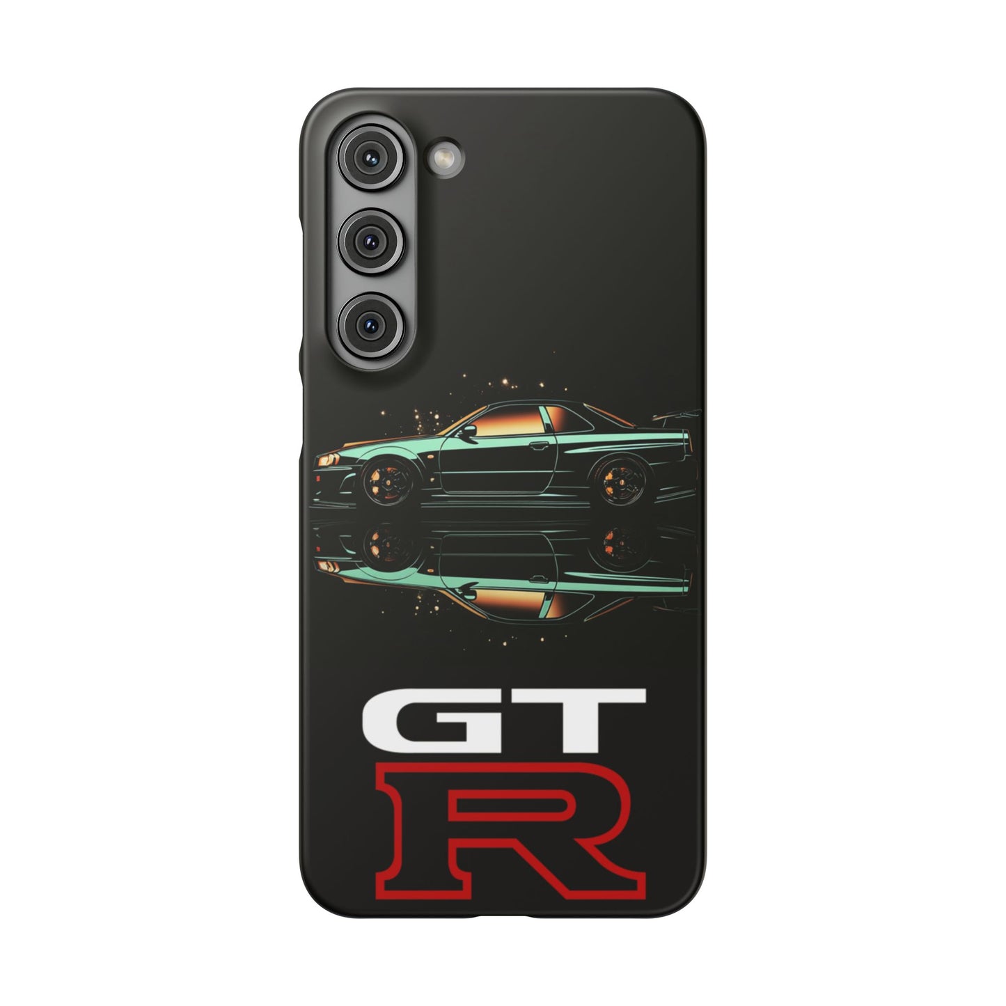 Green Skyleine R34 GTR Art Snap Case and Protective Phone Cover For iPhone and Samsung
