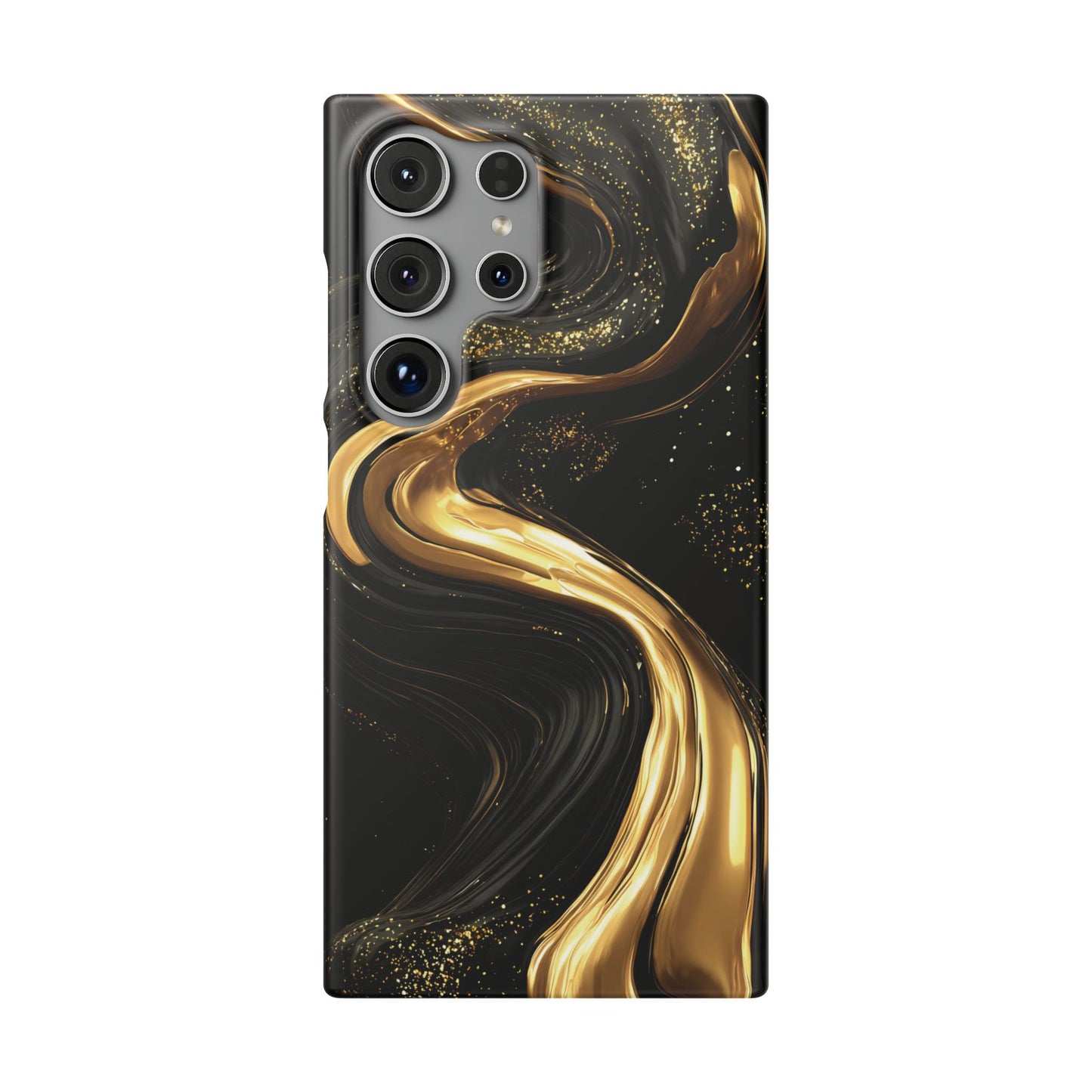 Elegant Gold Swirl Snap Case - Stylish Phone Cover, Modern Accessory, Gift for Her, Luxe Phone Case, Trendy Decor