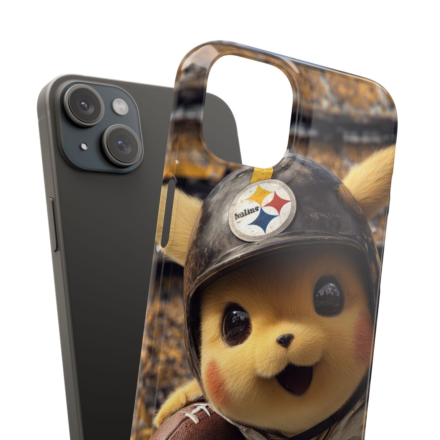 Fun Character Sports Snap Case, Phone Case, Fun Tech Accessory, Cute Gift for Gamers, Football Lovers, Kids.