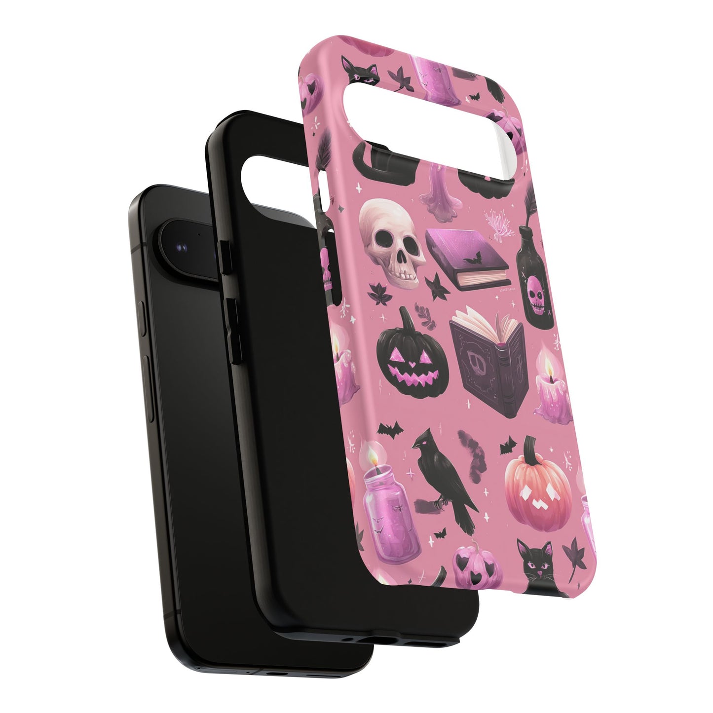 Spooky Phone Case - Halloween Design, Cute Costume Accessory, Fall Decor, Gift for Cat Lovers, Witchy Vibes, Trick or Treat