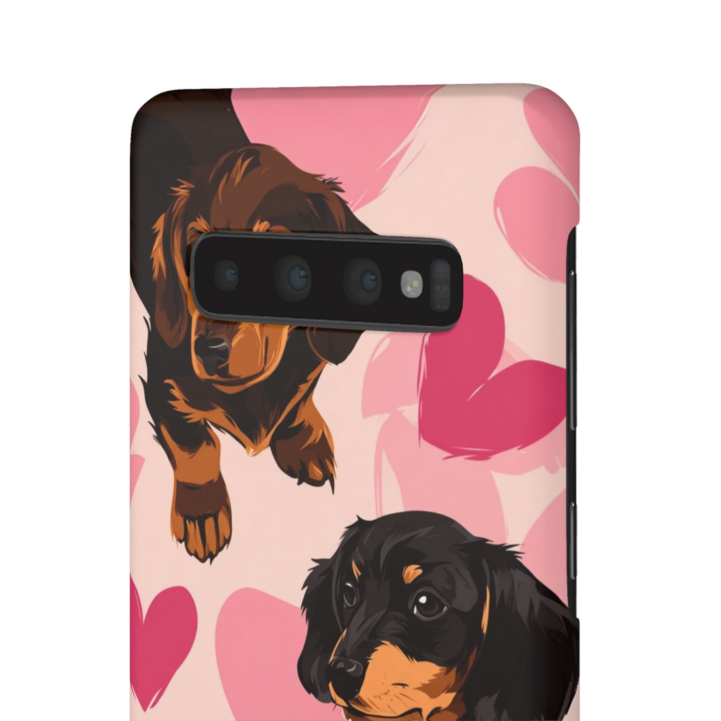 Pink Dachshund Love Phone Case for Iphone and Samsung Customistion and Free Shipping Avvialable