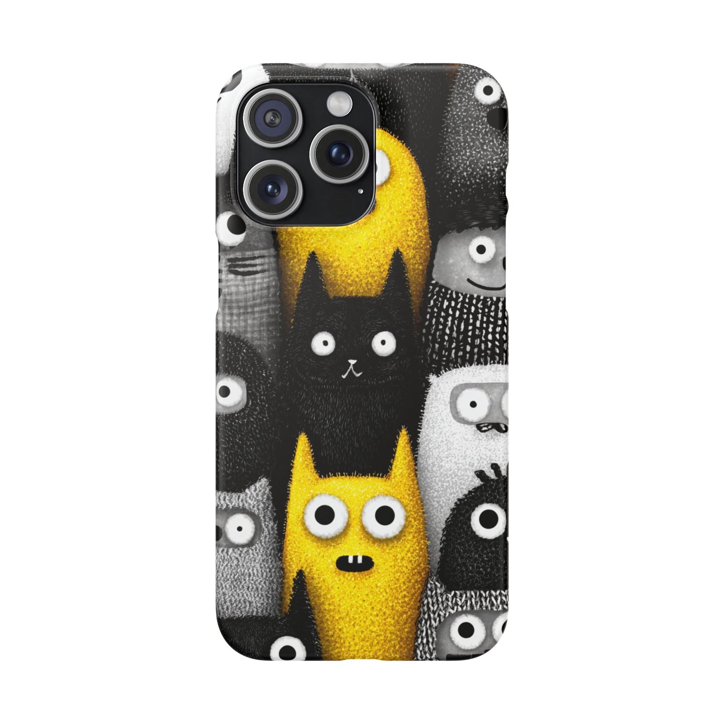 Colorful Character Snap Cases, Cute Phone Cover, Unique Gift for Kids, Fun Accessory, Perfect for Birthdays, Holidays