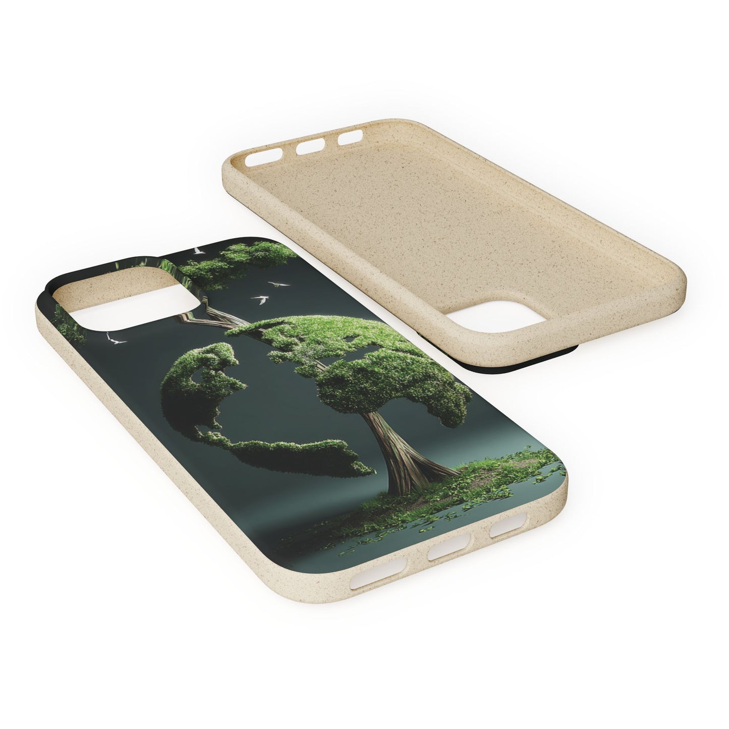 Eco-Friendly Phone Case with Nature Design, Sustainable iPhone Cover, Biodegradable Cellphone Accessories, Green Earth Gift, Earth Day [...]