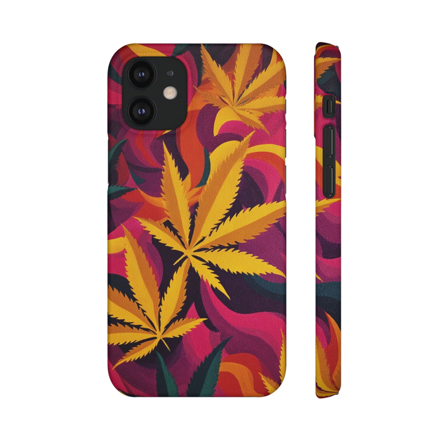 Autumn Vibe Cannabis Snap Case for IPhones and Samsungs Custom
