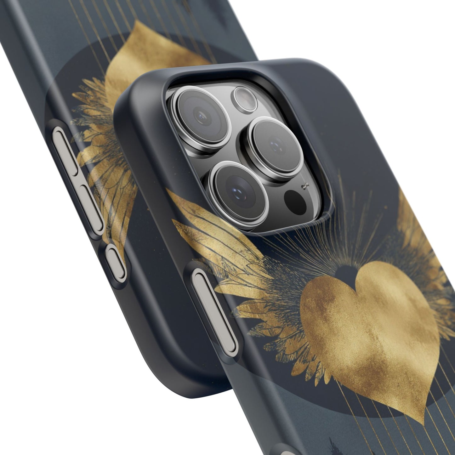 Heart Wing Snap Case, Elegant Phone Cover, Unique Gift, Artistic Accessory, Protective Case for Love and Romance