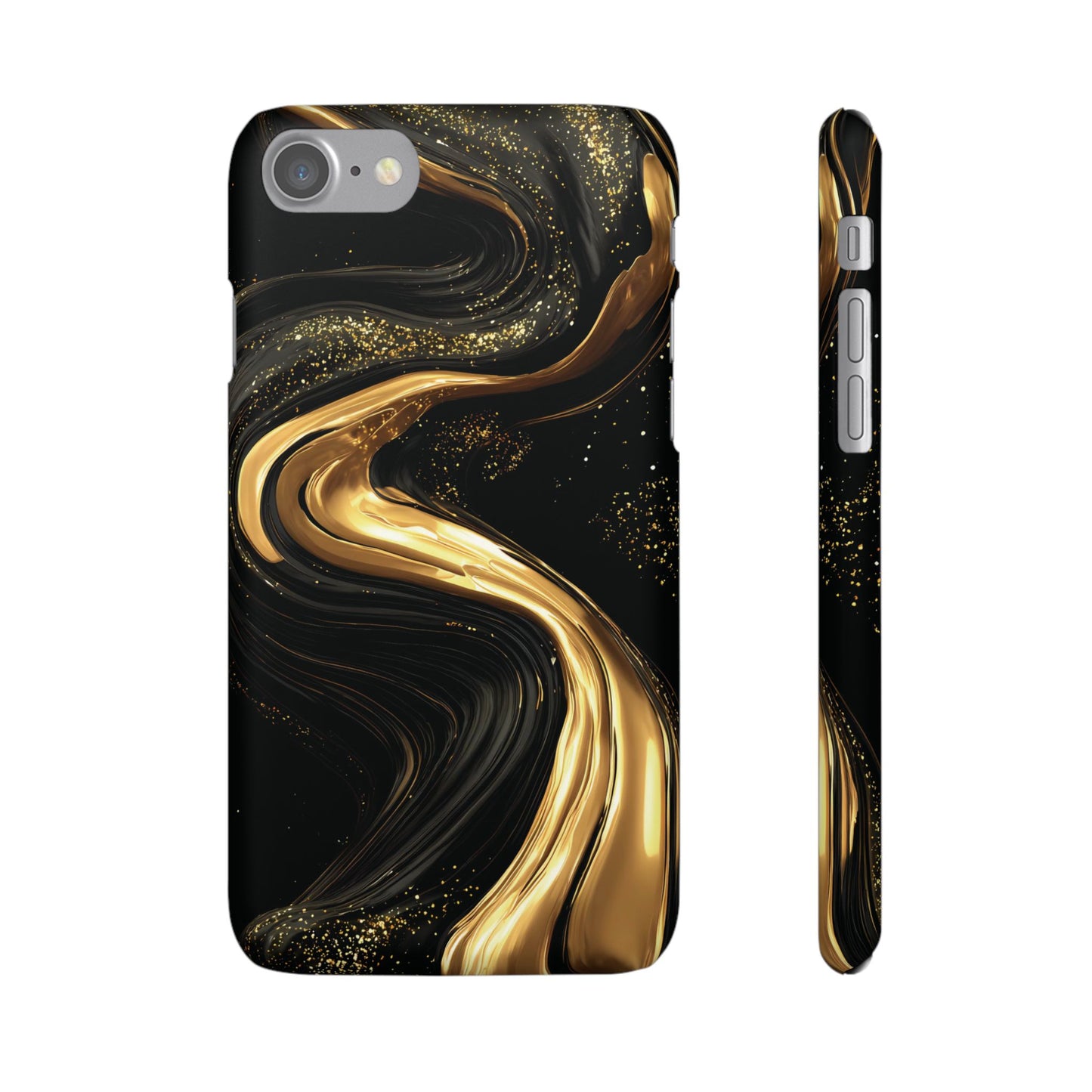 Elegant Gold Swirl Snap Case - Stylish Phone Cover, Modern Accessory, Gift for Her, Luxe Phone Case, Trendy Decor