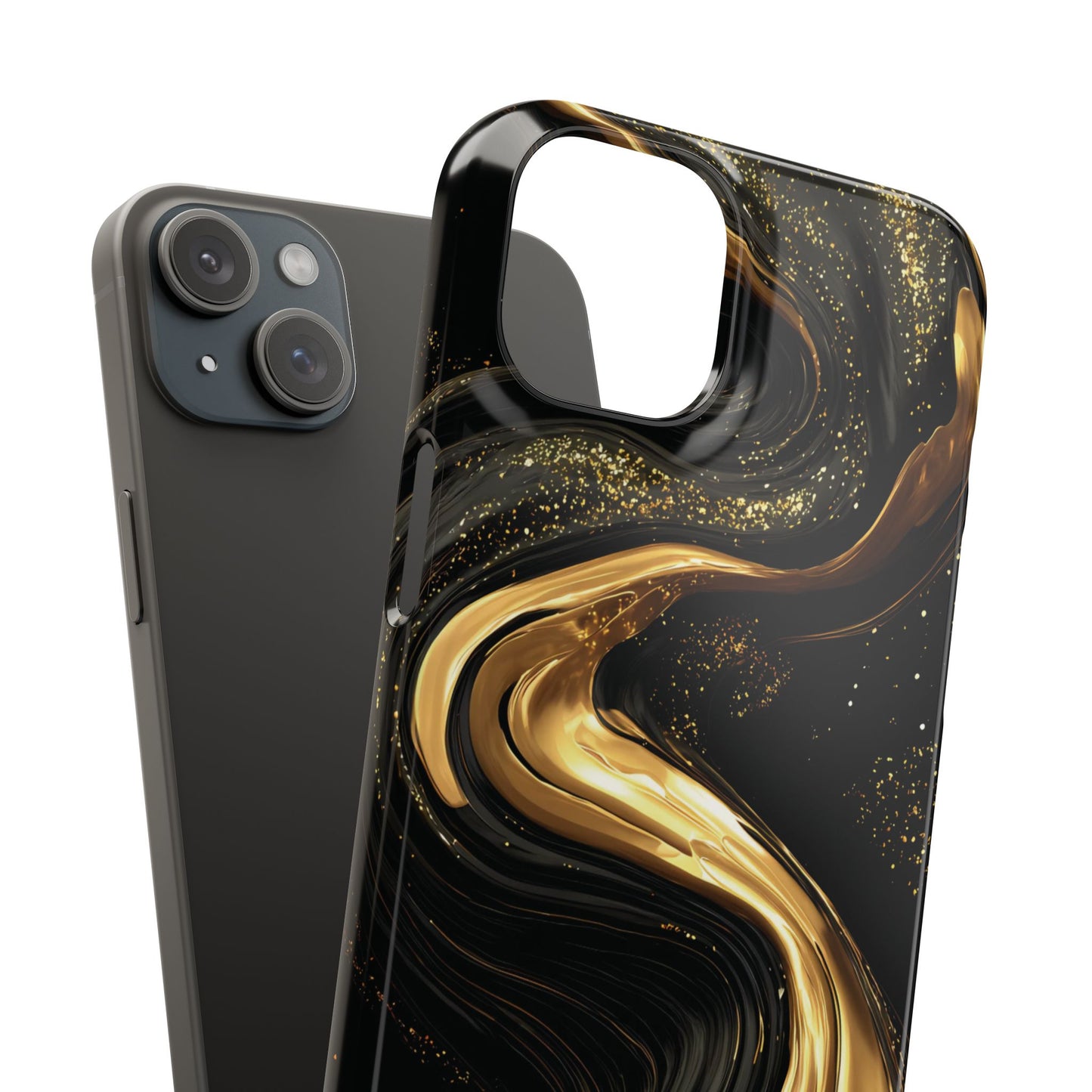 Elegant Gold Swirl Snap Case - Stylish Phone Cover, Modern Accessory, Gift for Her, Luxe Phone Case, Trendy Decor