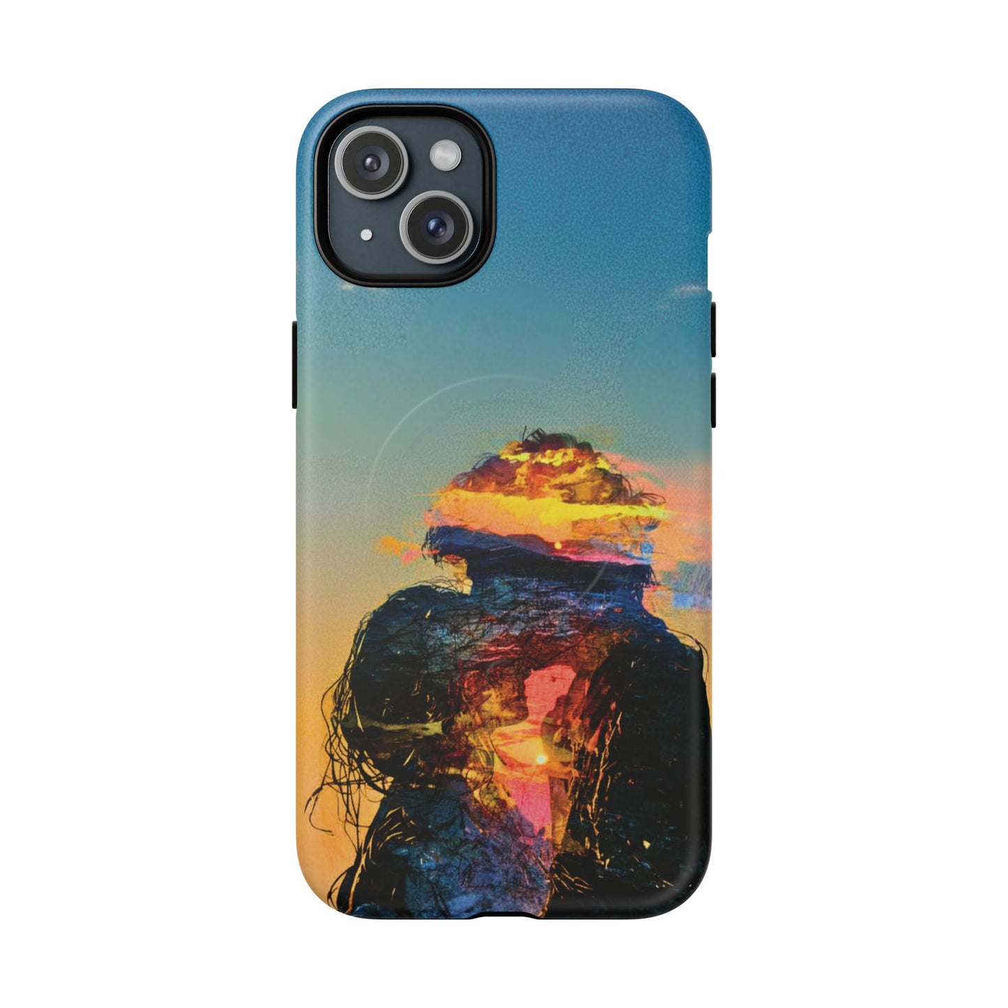 Abstract Sunset Silhouette Tough Magnetic Phone Case
