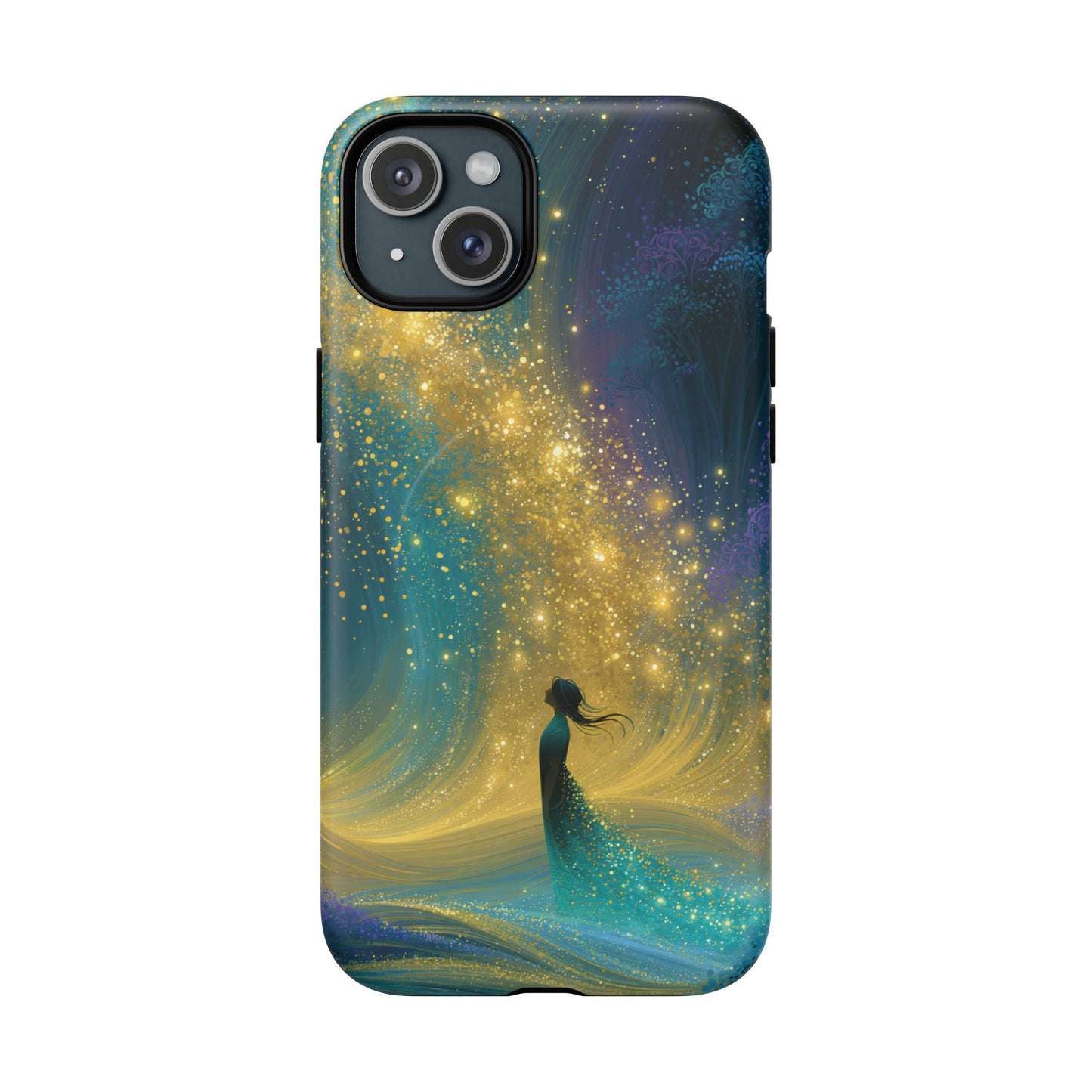 Mystical Nightfall Phone Case — Starry Silhouette Tough Magnetic Case