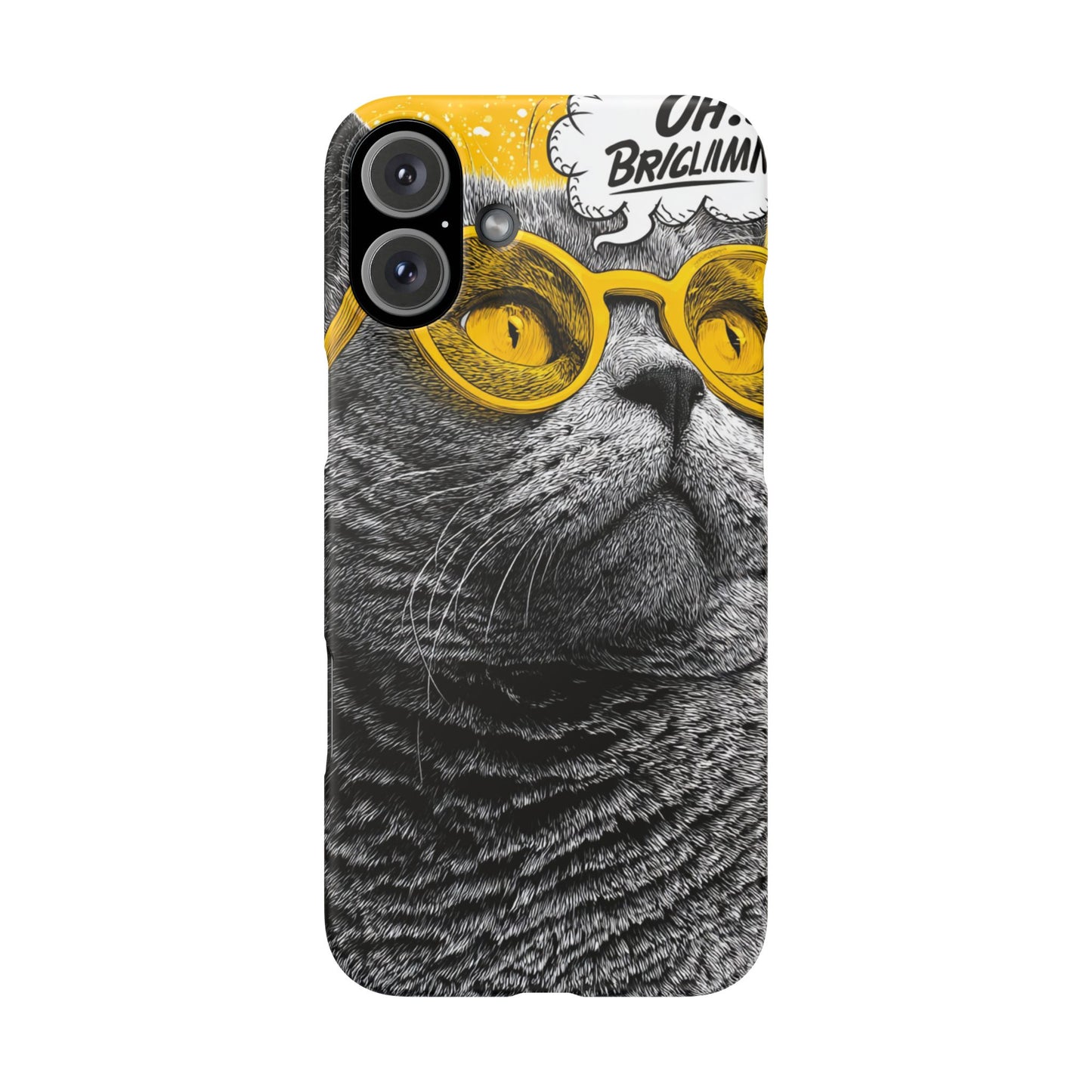 Playful Cat Snap Case - Quirky Phone Cover for Cat Lovers, Gift for Pet Enthusiasts, Funny Accessory for Any Occasion