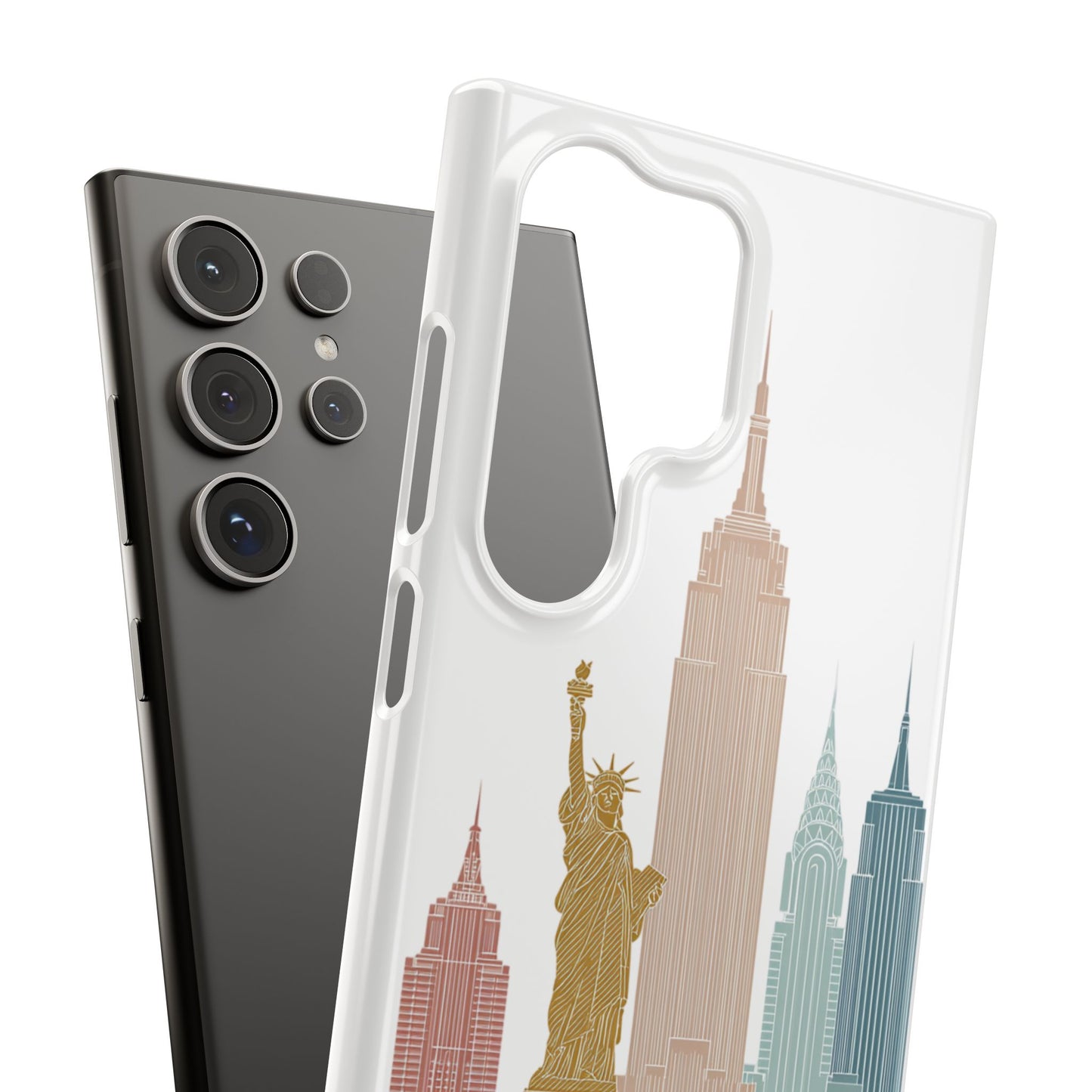 Stylish New York Snap Case, Urban Phone Cover, Cityscape Phone Case, Gift for Travelers, Trendy Protective Case