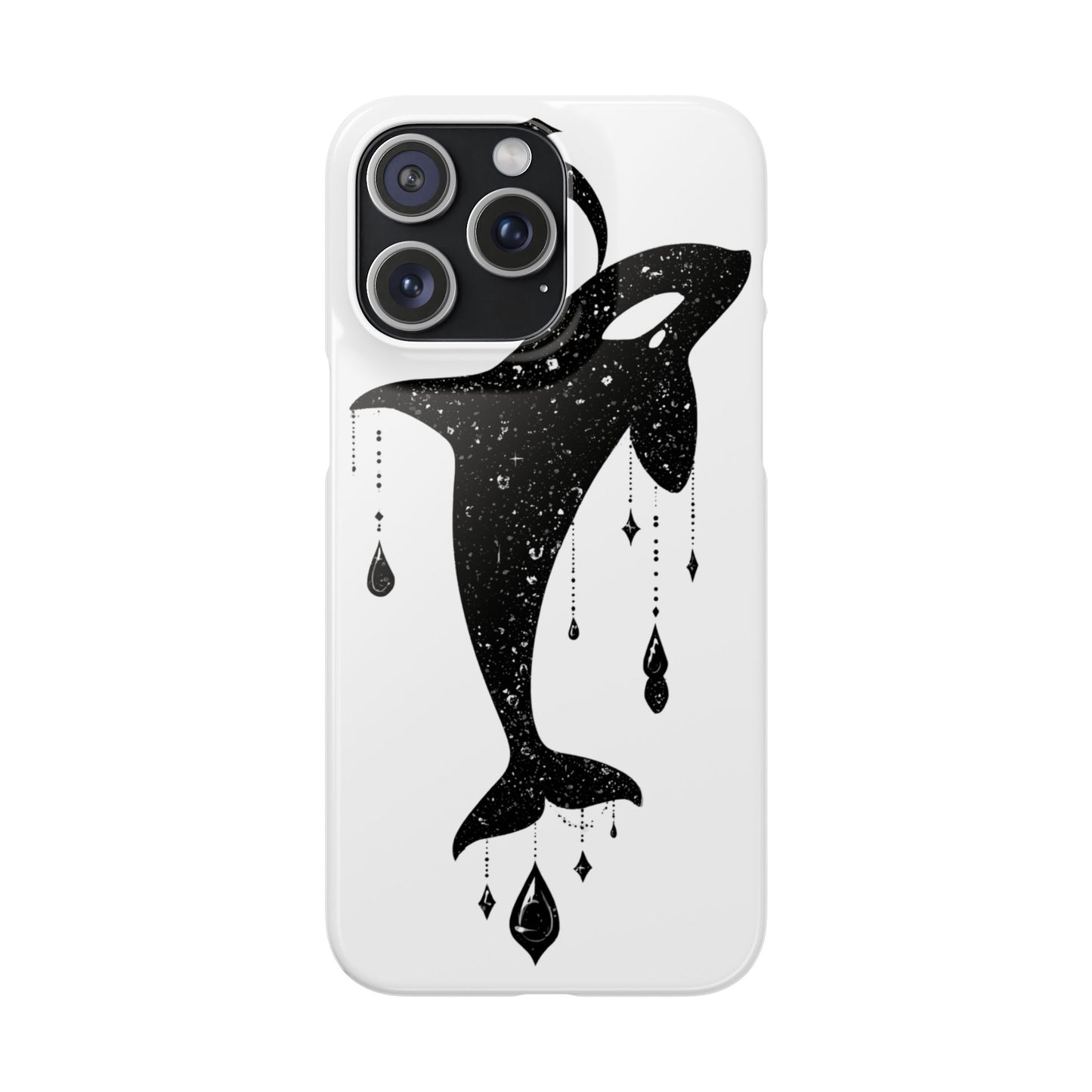 Celestial Orca Snap Case | Phone Cover, Whale Lover Gift, Cosmic Decor, Unique Art, Ocean Vibe
