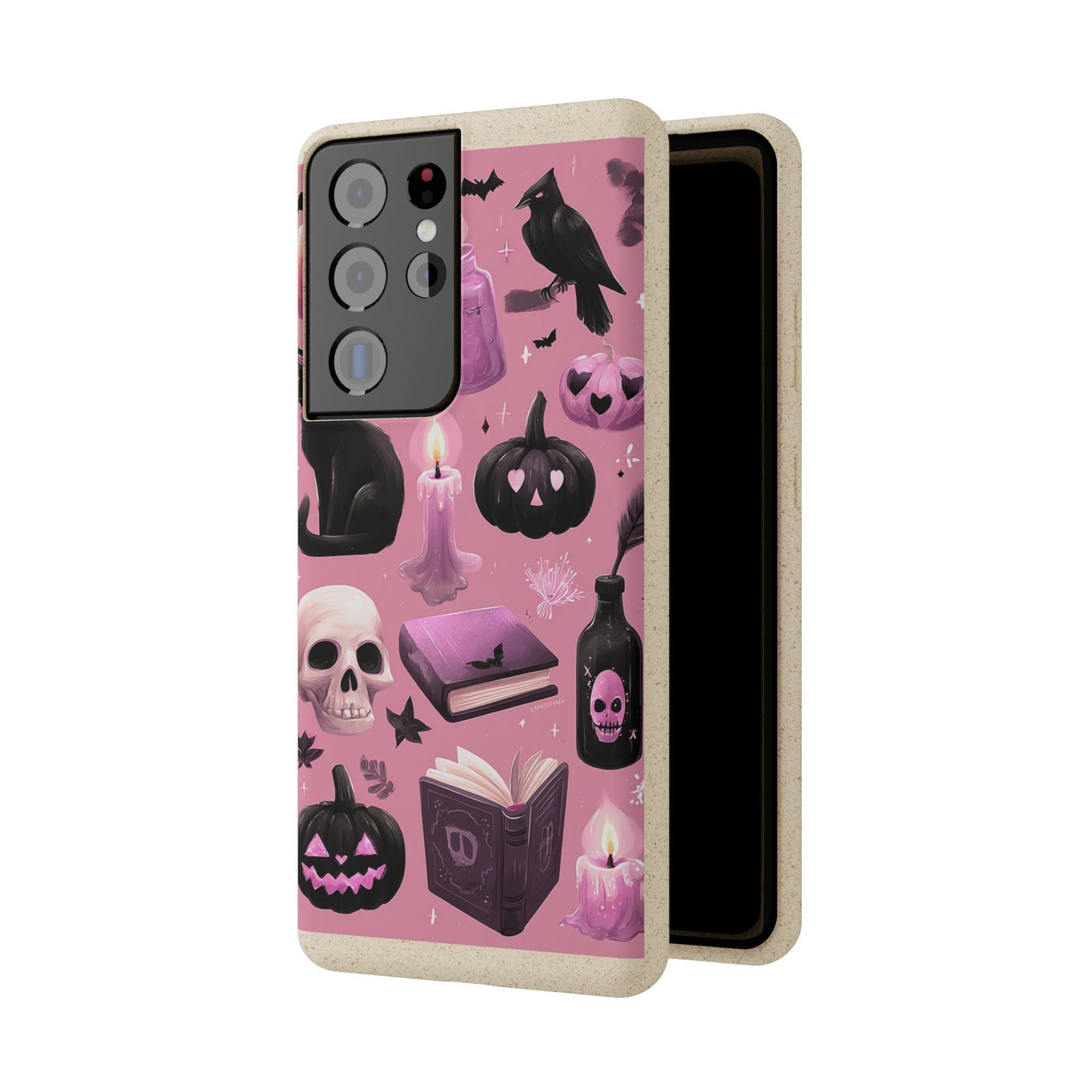 Halloween-Inspired Biodegradable Phone Case, Eco-Friendly Cell Phone Cover, Cute Goth Aesthetic Gift, Sustainable Halloween Decor, [...]