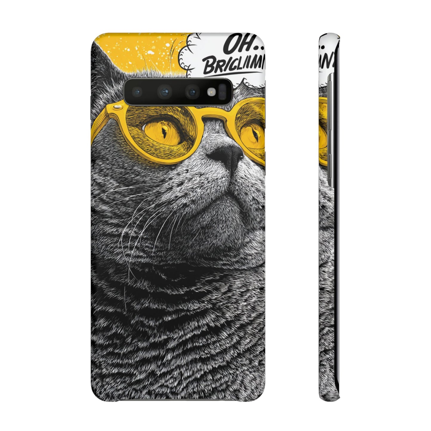 Playful Cat Snap Case - Quirky Phone Cover for Cat Lovers, Gift for Pet Enthusiasts, Funny Accessory for Any Occasion