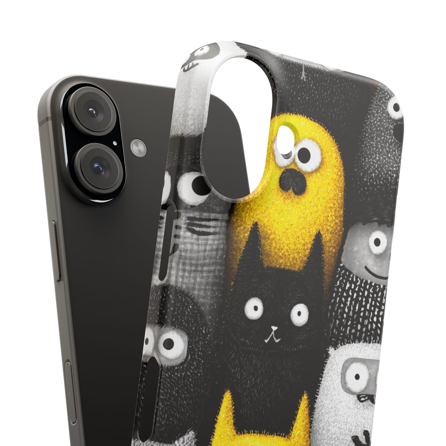 Colorful Character Snap Cases, Cute Phone Cover, Unique Gift for Kids, Fun Accessory, Perfect for Birthdays, Holidays
