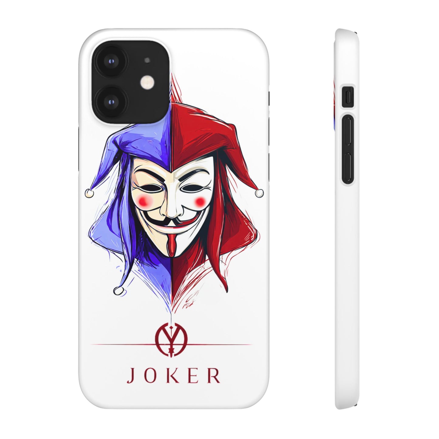 Joker & Anonimous Reunited Guy Fawkes Art Snap Case and Protective Phone Cover For iPhone and Samsung