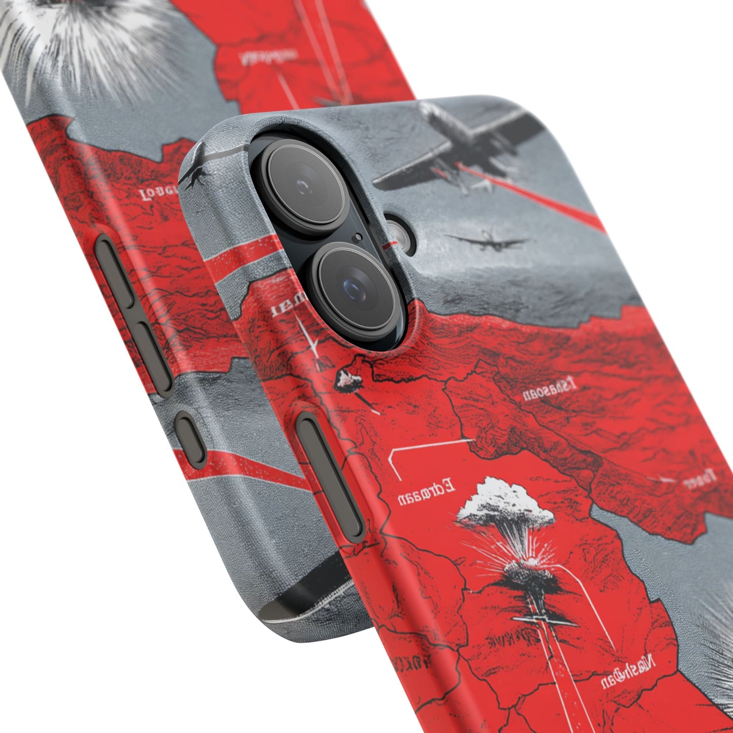 Bold Graphic Snap Case with Dramatic Design, Unique Phone Cover, Artistic Protection for iPhone, Trendy Gadget Gift, Edgy Tech Accessory