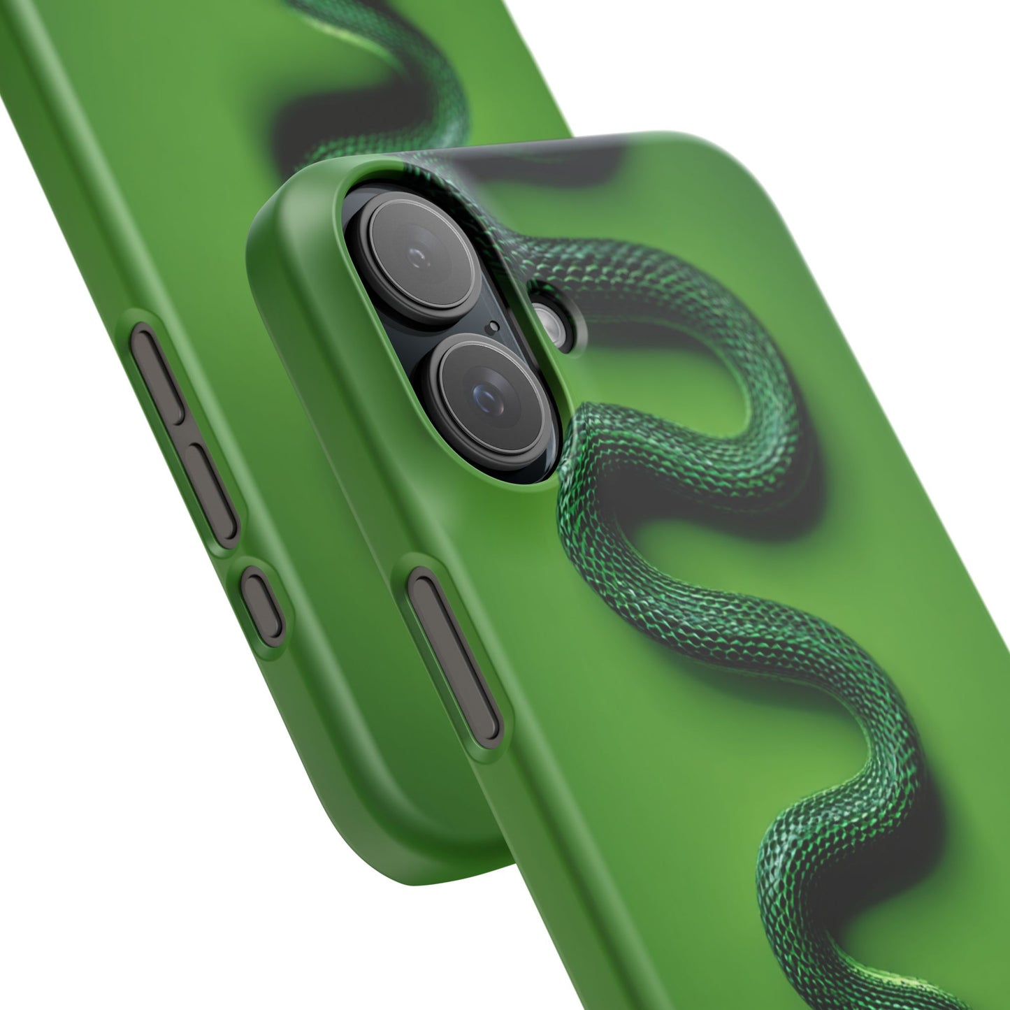 Green Snake Snap Case for iPhone, Stylish Phone Cover, Unique Gift, Trendy Accessory, Birthday, Nature Lover's Phone Case