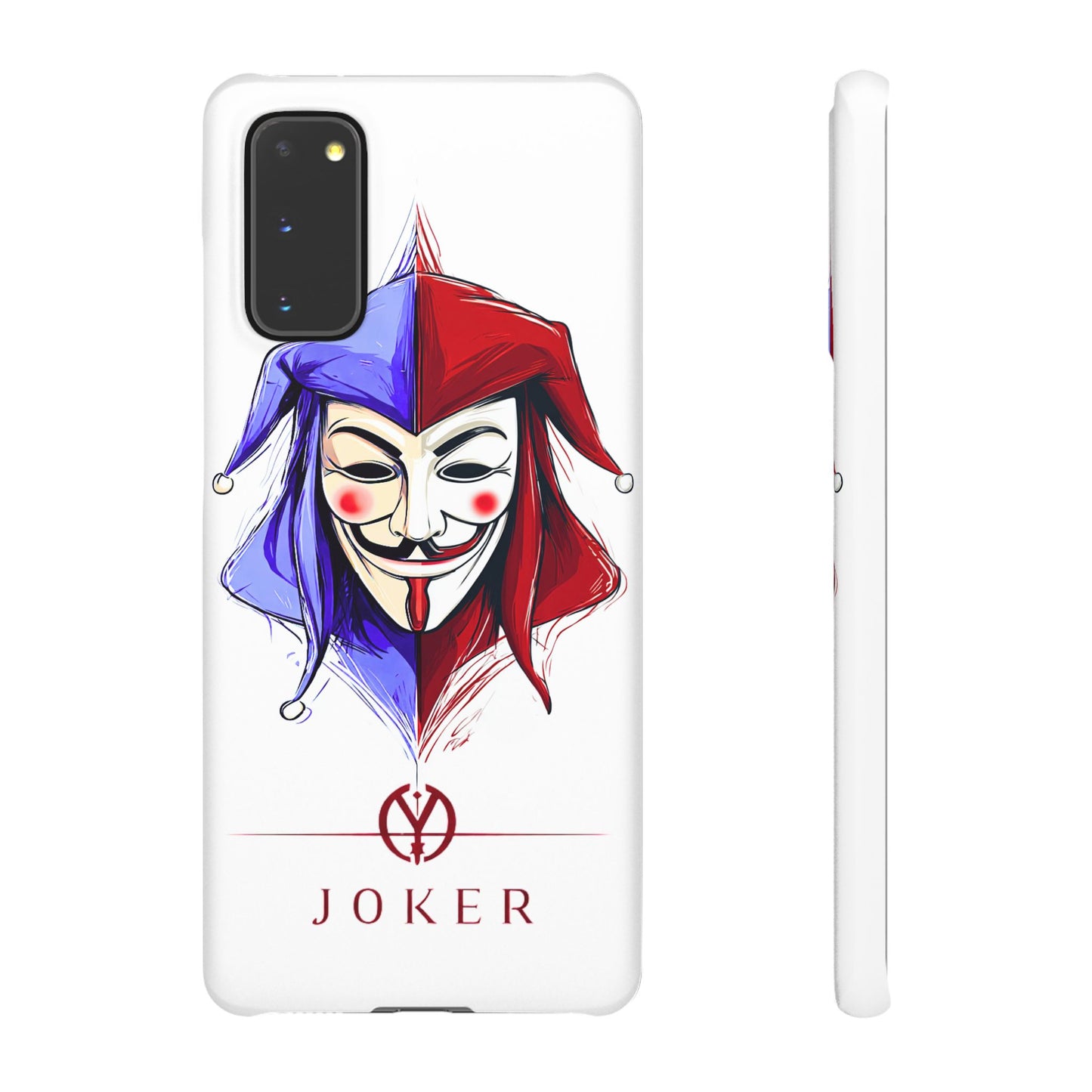 Joker & Anonimous Reunited Guy Fawkes Art Snap Case and Protective Phone Cover For iPhone and Samsung