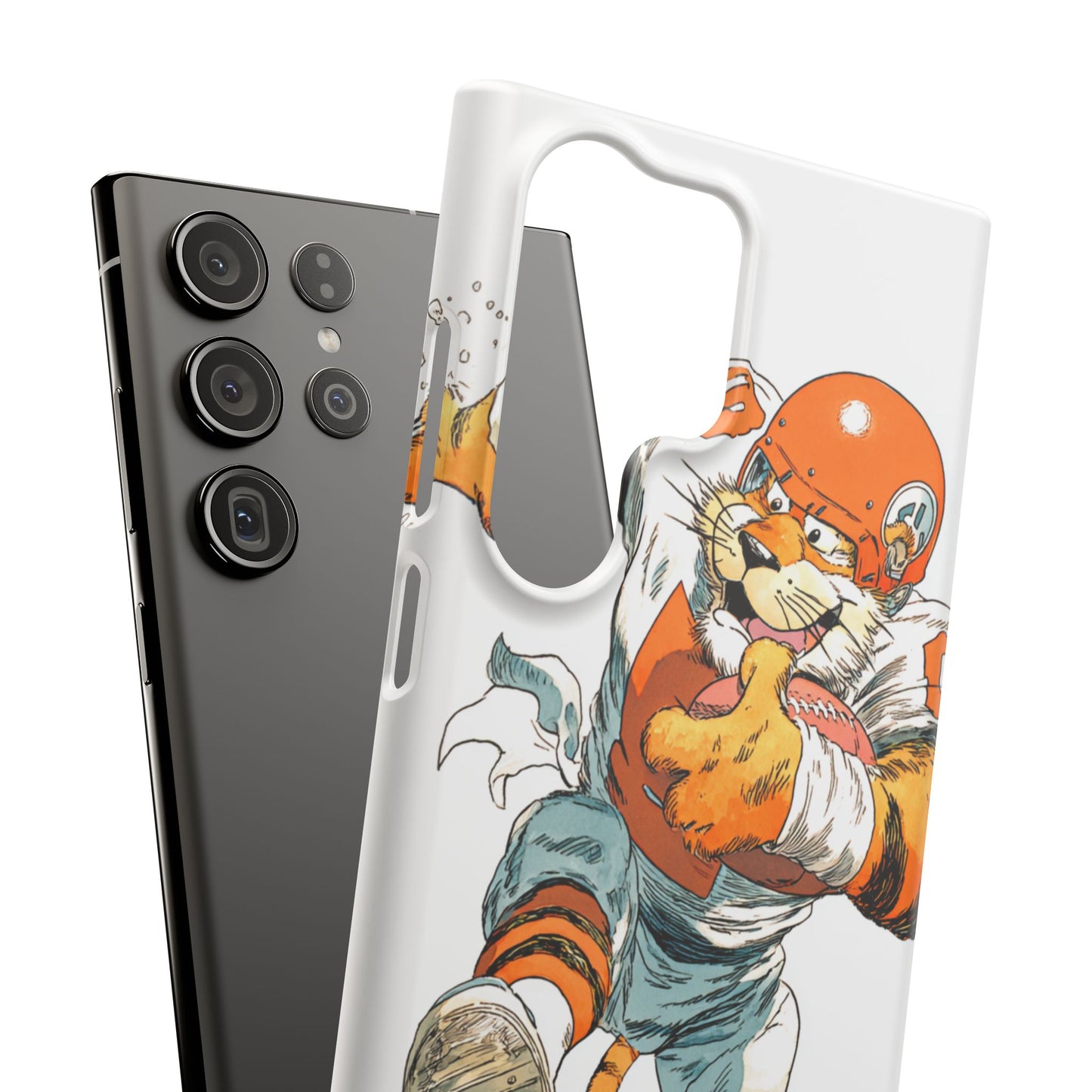 Cincinnati Bengals Snap Cases, Football Fans Phone Case, Tiger Cartoon Art Design, Football Lover Gift, Protective Phone Cover