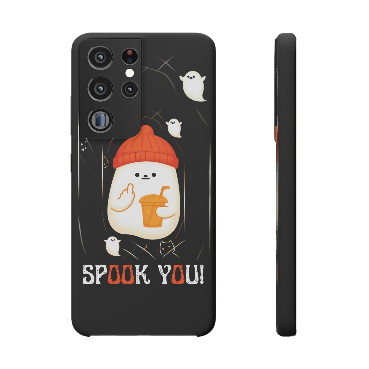 Spook You Halloween Ghost Snap Case Kawaii Protective Phone Cover for iPhone and Samsung