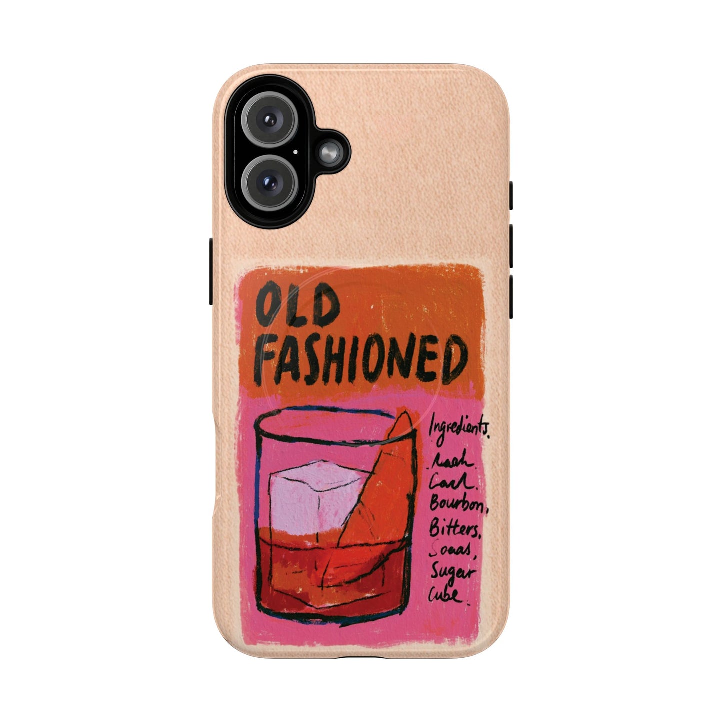 Old Fashioned Phone Case — Retro Cocktail iPhone Magnetic Case