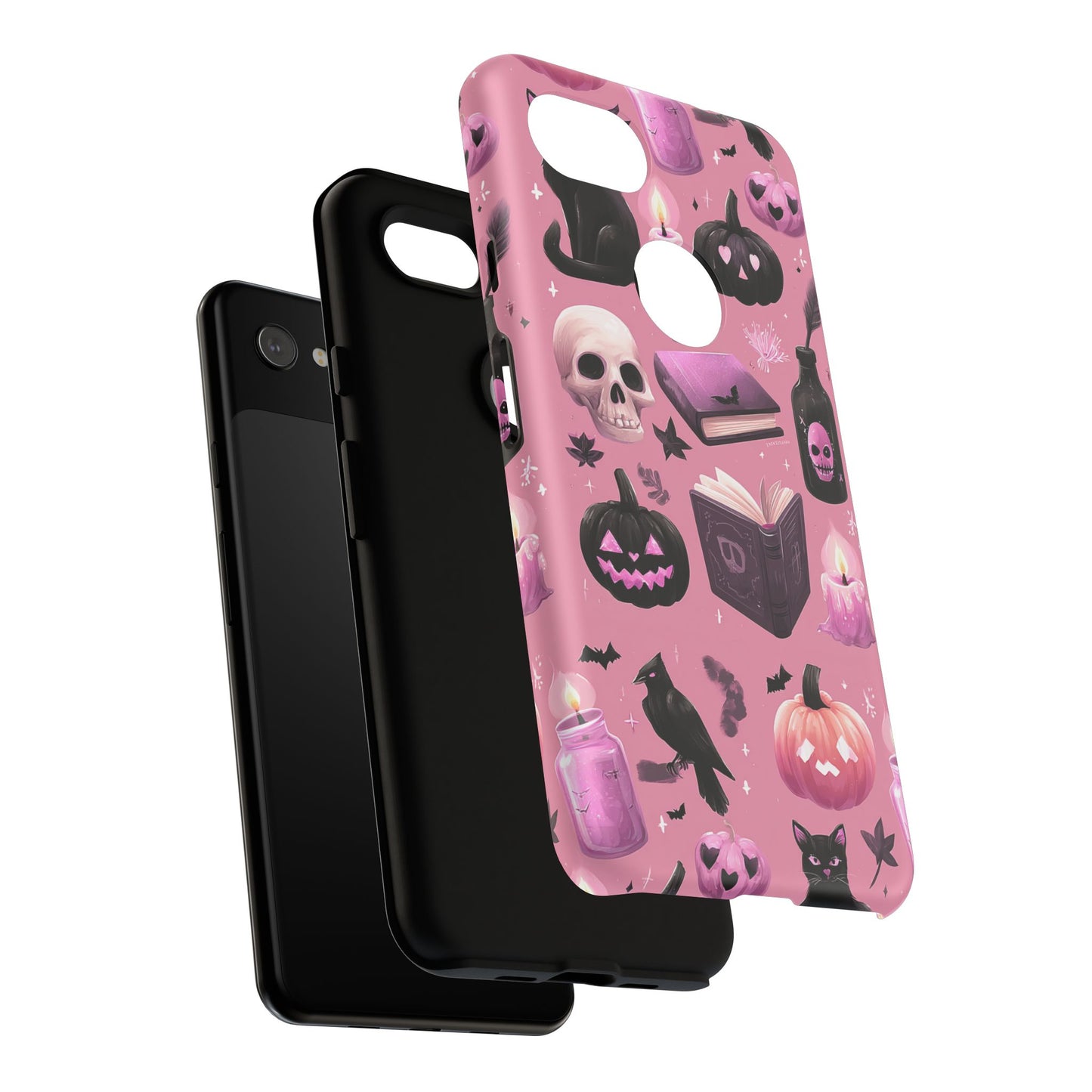 Spooky Phone Case - Halloween Design, Cute Costume Accessory, Fall Decor, Gift for Cat Lovers, Witchy Vibes, Trick or Treat