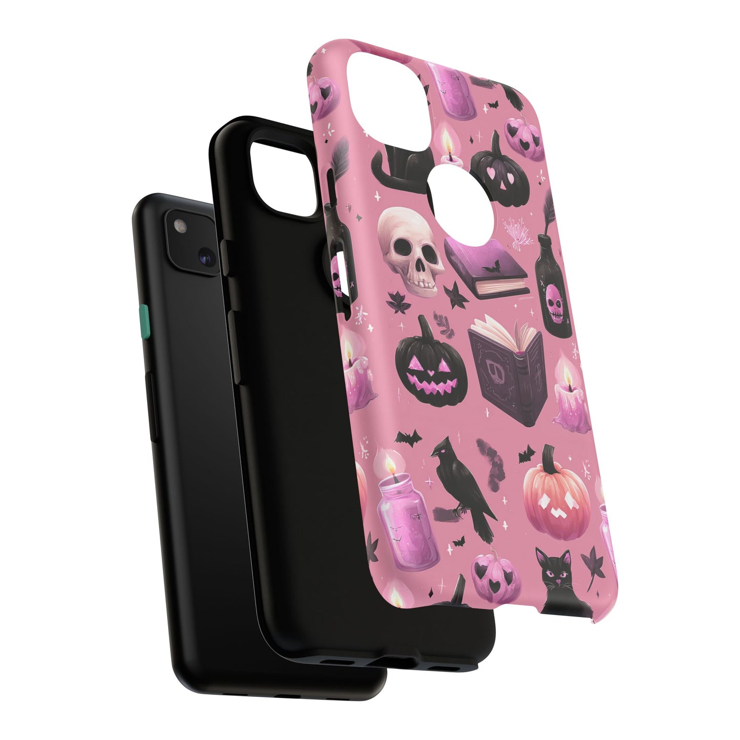 Spooky Phone Case - Halloween Design, Cute Costume Accessory, Fall Decor, Gift for Cat Lovers, Witchy Vibes, Trick or Treat