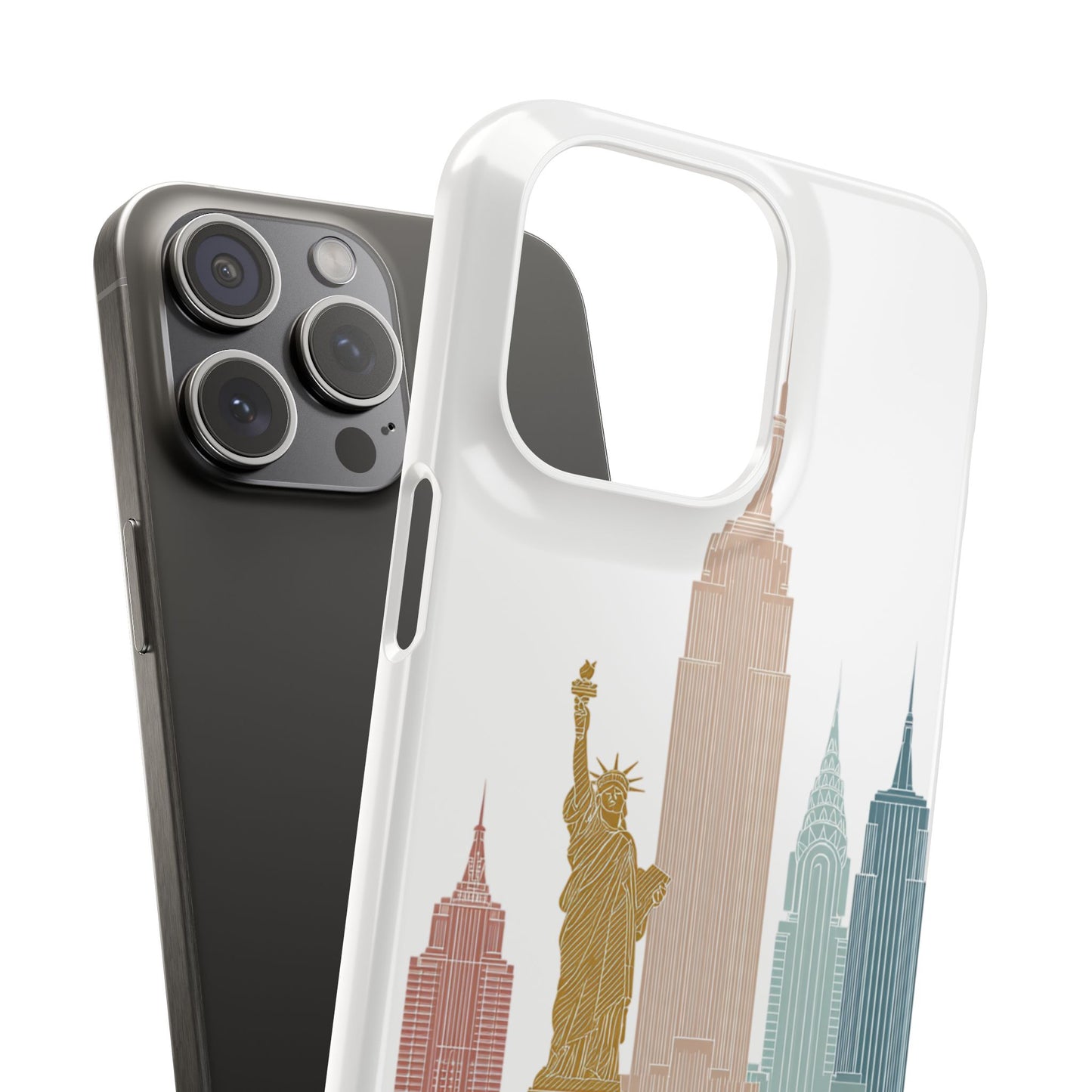 Stylish New York Snap Case, Urban Phone Cover, Cityscape Phone Case, Gift for Travelers, Trendy Protective Case