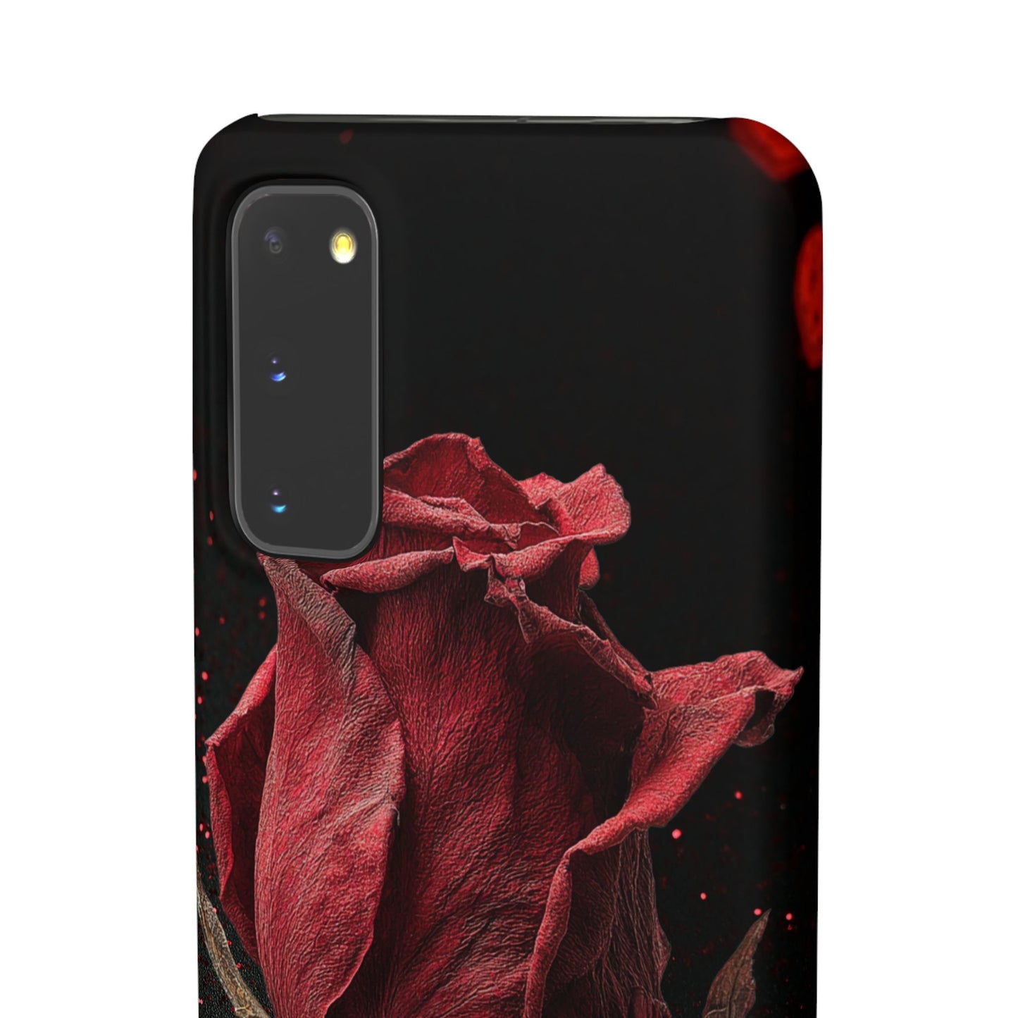 Romantic Rose Snap Case, Floral Phone Cover, Valentines Day Gift, Trendy Mobile Accessory, Heart Design Case, Elegant Phone Protector