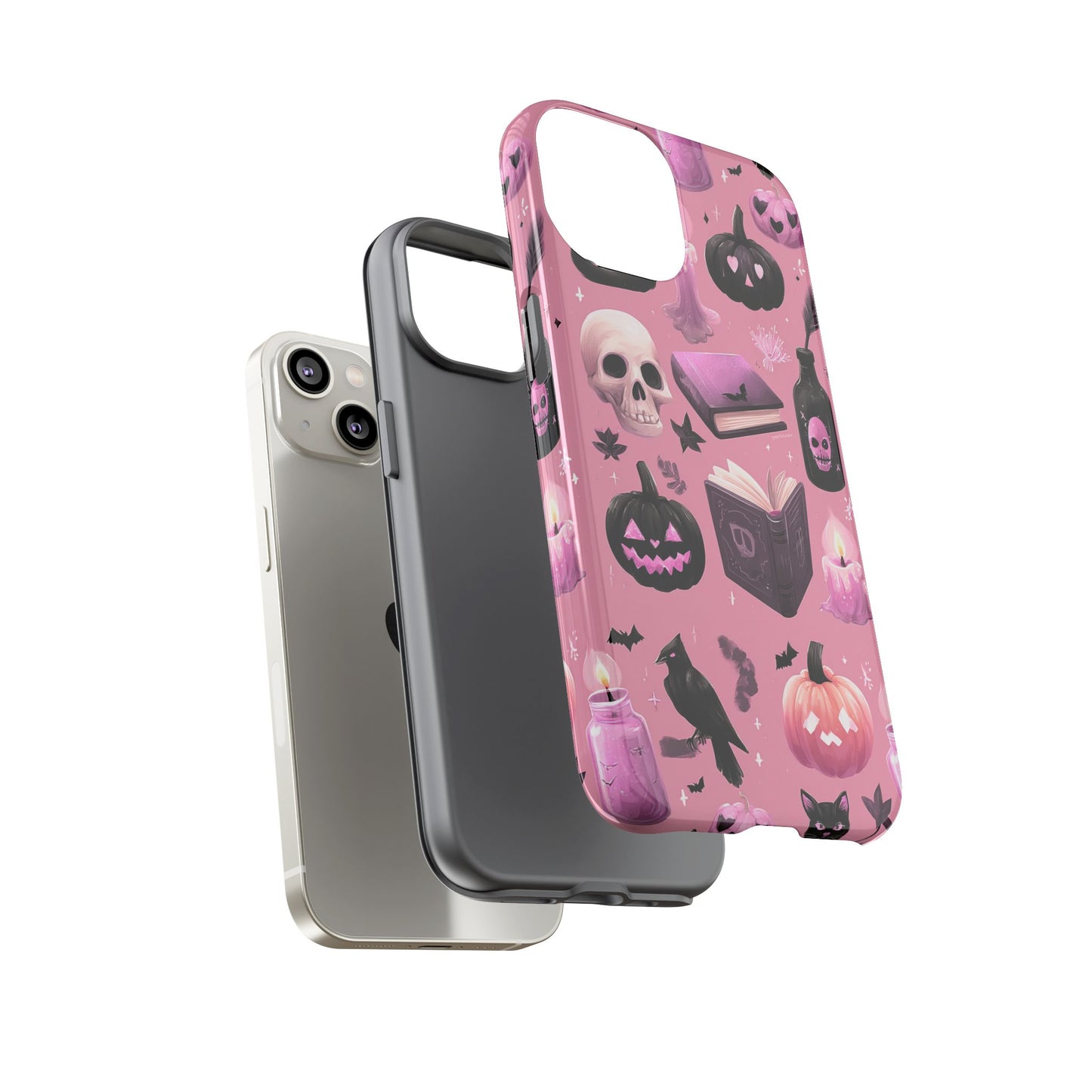 Spooky Phone Case - Halloween Design, Cute Costume Accessory, Fall Decor, Gift for Cat Lovers, Witchy Vibes, Trick or Treat