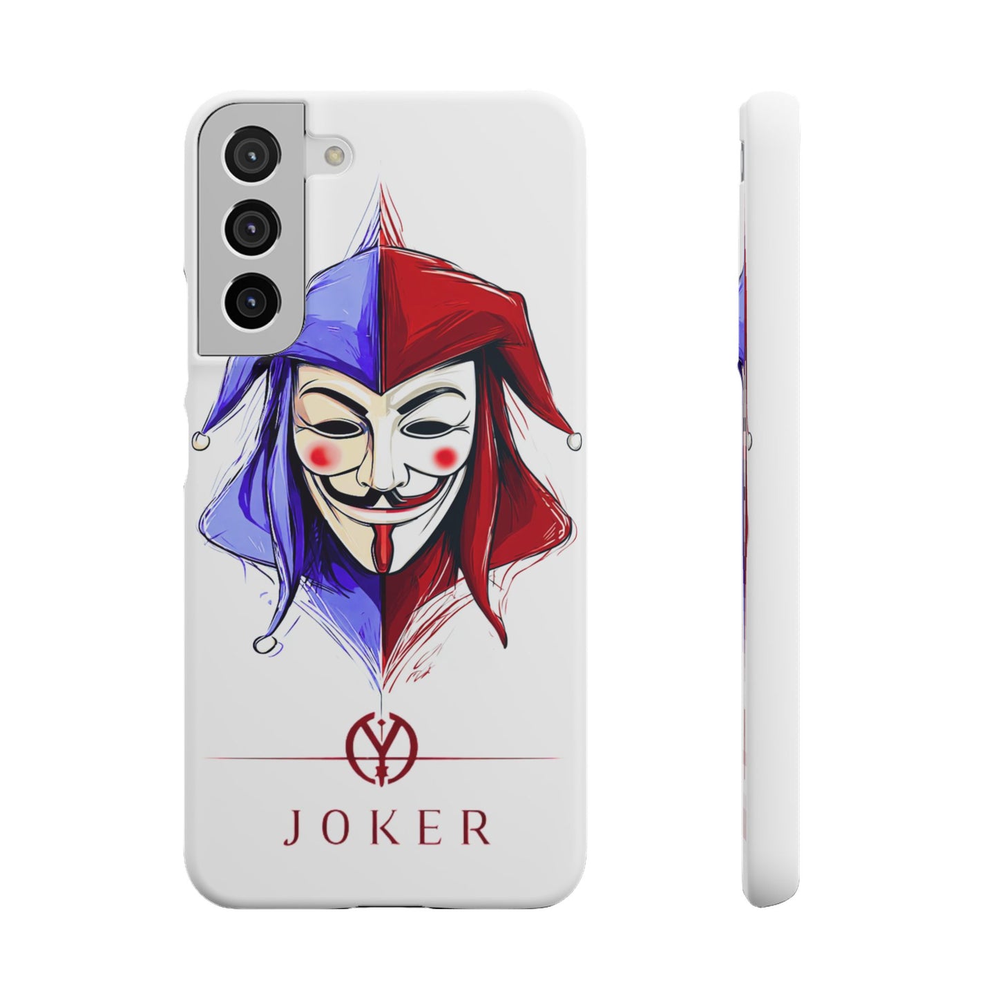 Joker & Anonimous Reunited Guy Fawkes Art Snap Case and Protective Phone Cover For iPhone and Samsung