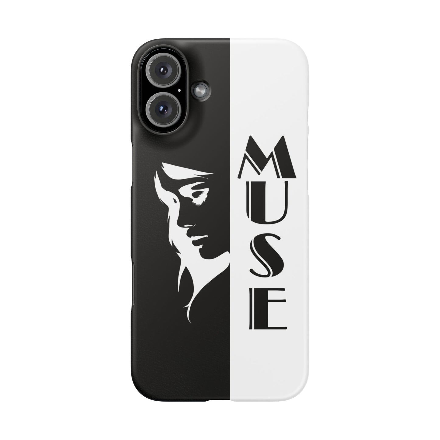 Black And White Bold Muse Snap Case Cover for iPhone and Samsung