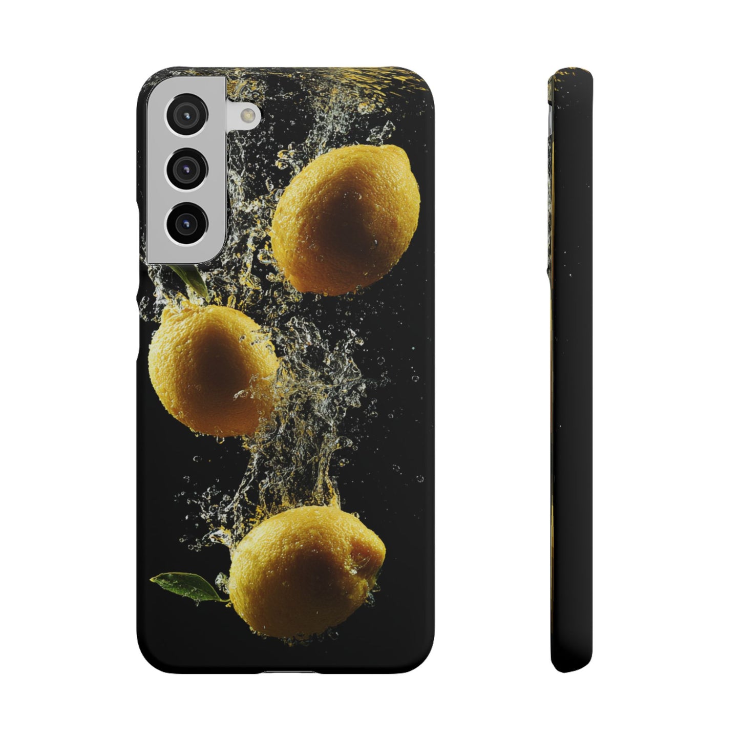 Lemon Splash Phone Case - Vibrant Snap Case, Fruit Lover Gift, Summer Vibes, Kitchen Decor, Unique Phone Accessories