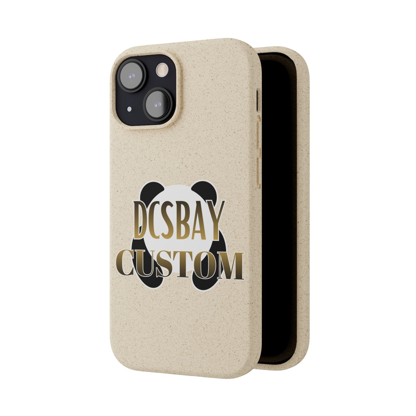 Biodegradable Panda Phone Case — Eco-Friendly Customizable iPhone Cover