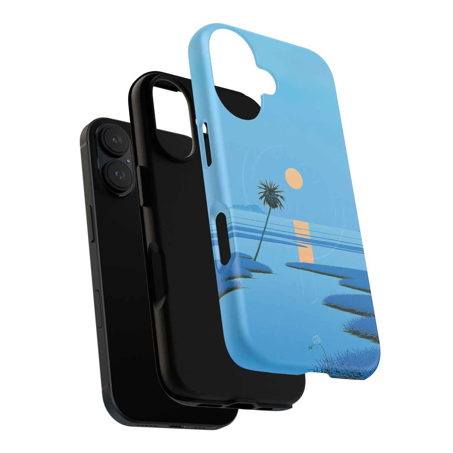 Tough Magnetic Case — Minimal Sunset Palm Phone Cover