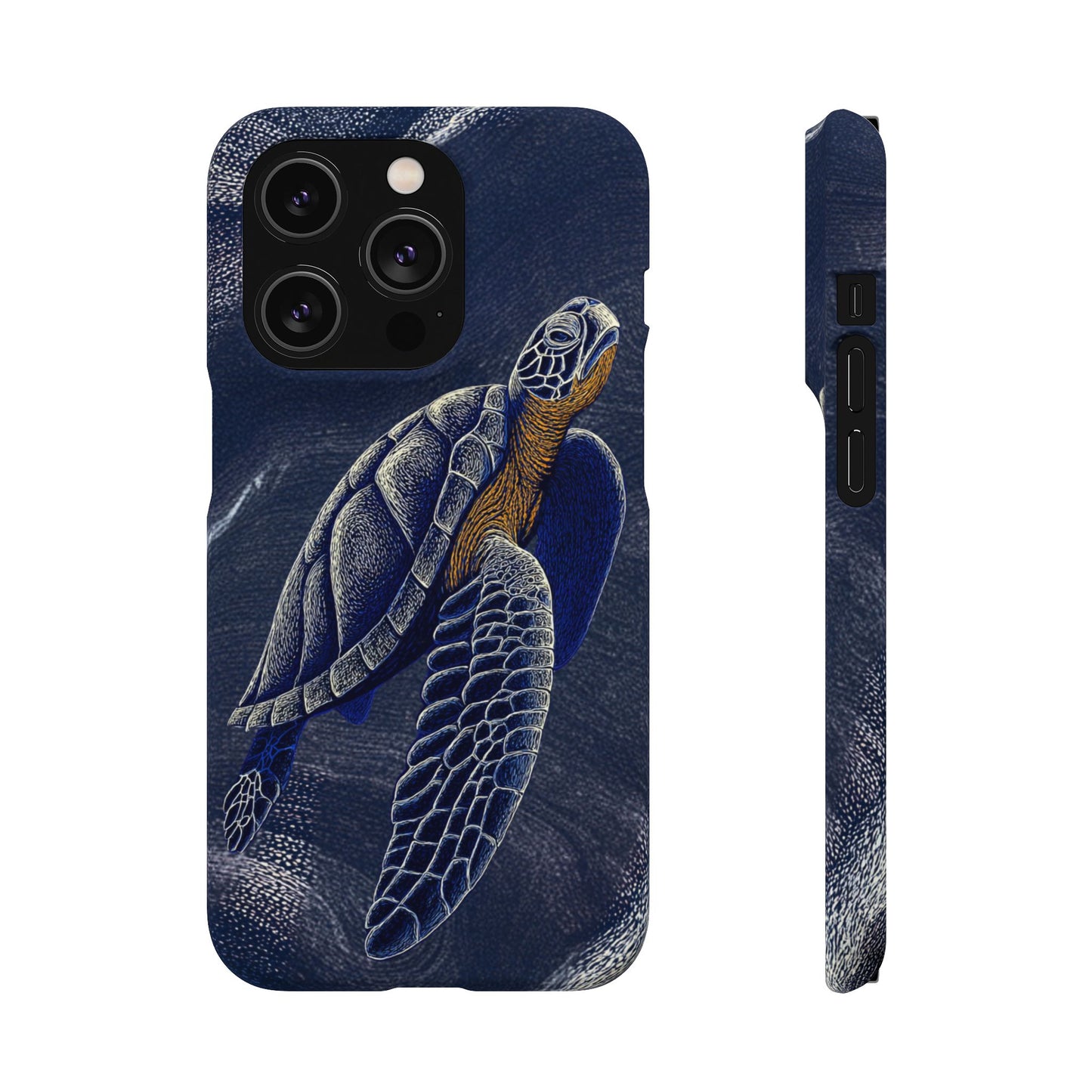 Marine Turtle Snap Case for Nature Lovers Phone Covers For Iphones and Samsungs Customization