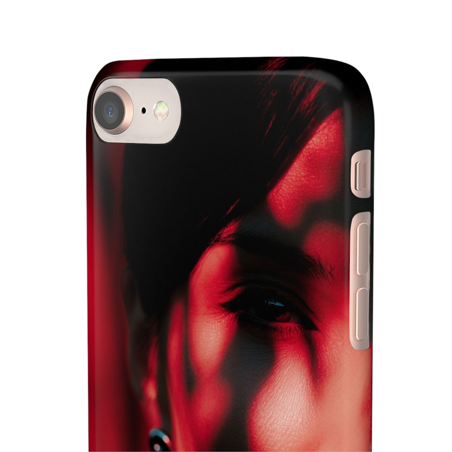Stylish Snap Cases for Phone, Artistic Phone Cover, Unique Gifts, Red Aesthetic Case, Trendy Accessory, Vibrant Protection