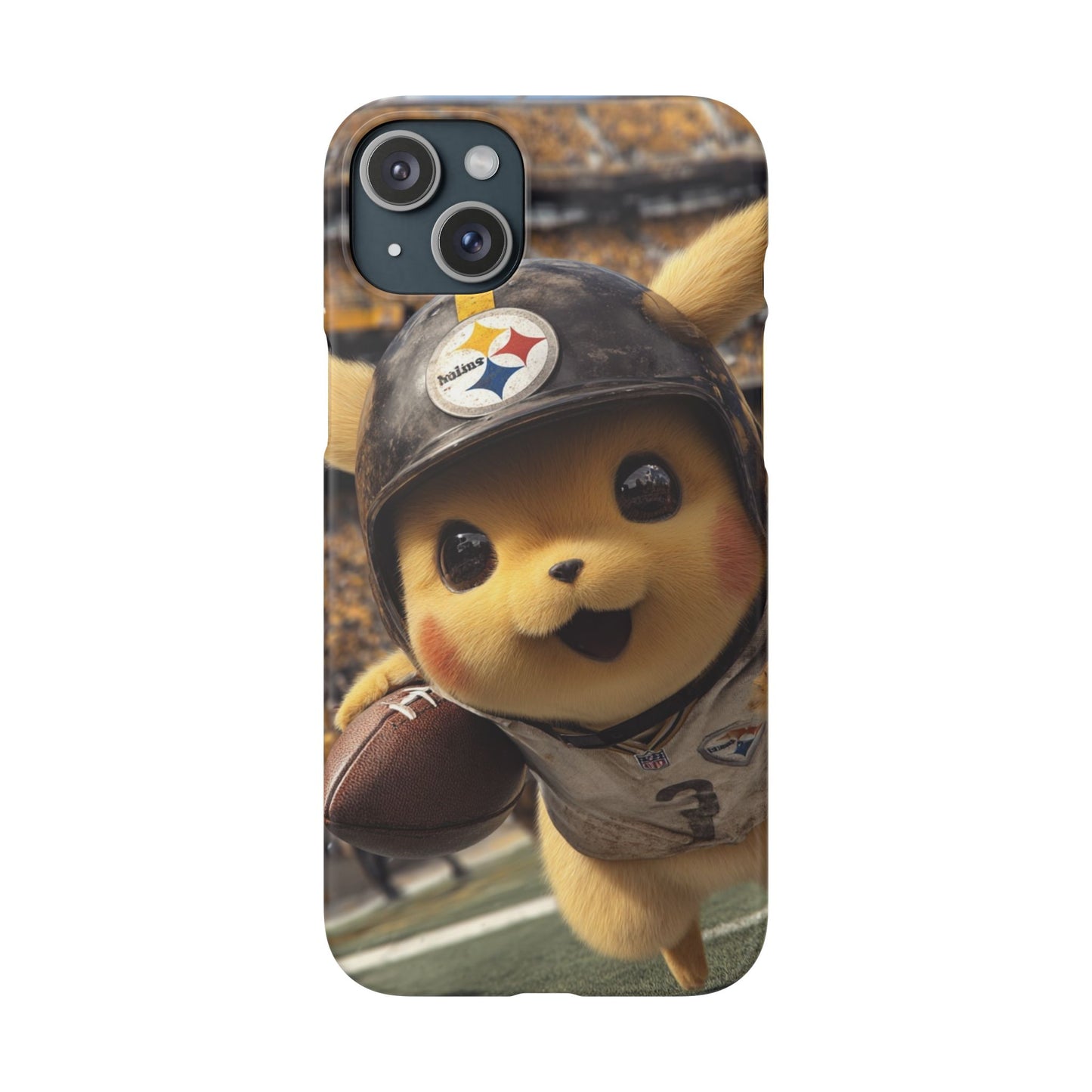 Fun Character Sports Snap Case, Phone Case, Fun Tech Accessory, Cute Gift for Gamers, Football Lovers, Kids.