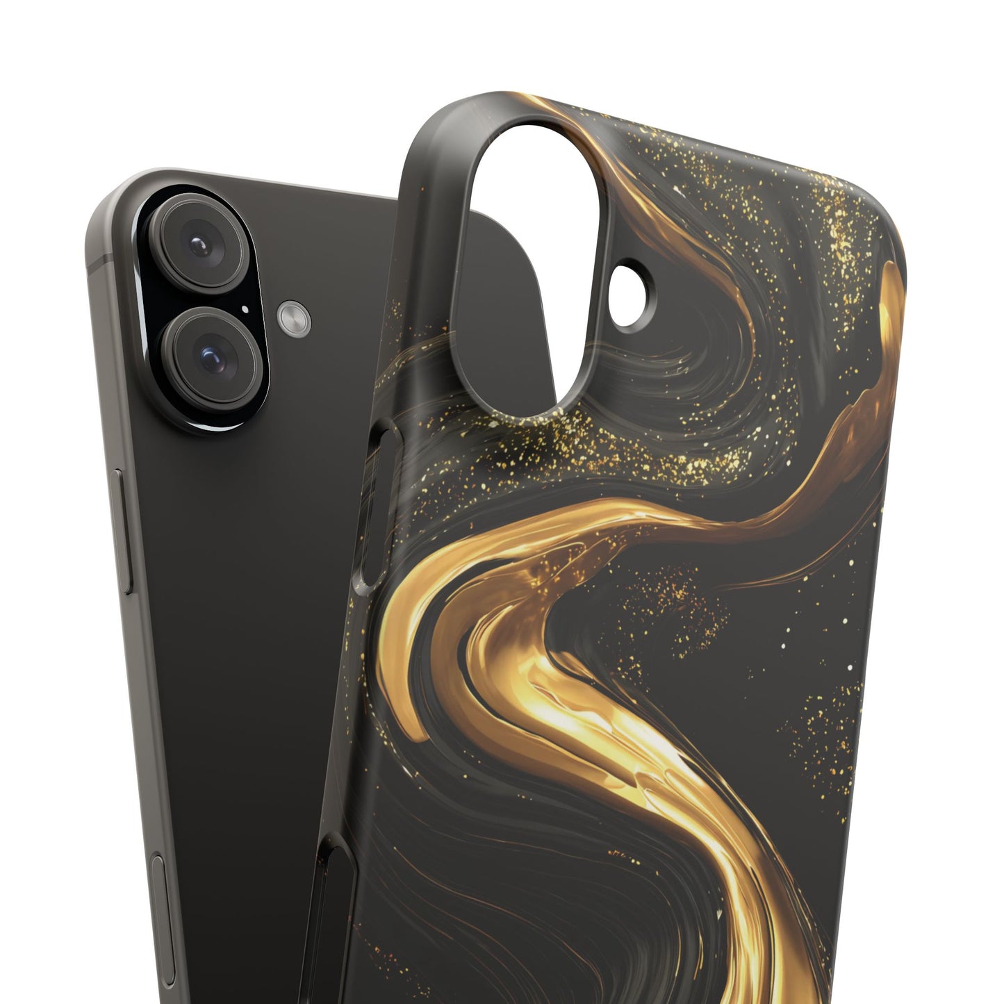 Elegant Gold Swirl Snap Case - Stylish Phone Cover, Modern Accessory, Gift for Her, Luxe Phone Case, Trendy Decor