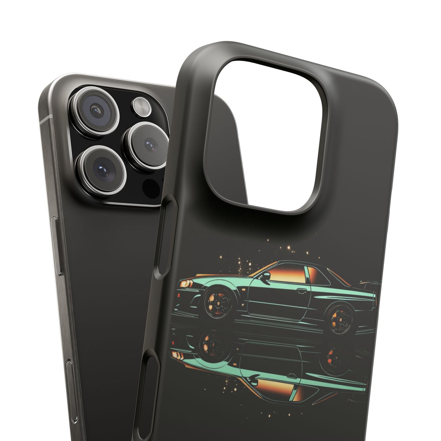 Green Skyleine R34 GTR Art Snap Case and Protective Phone Cover For iPhone and Samsung
