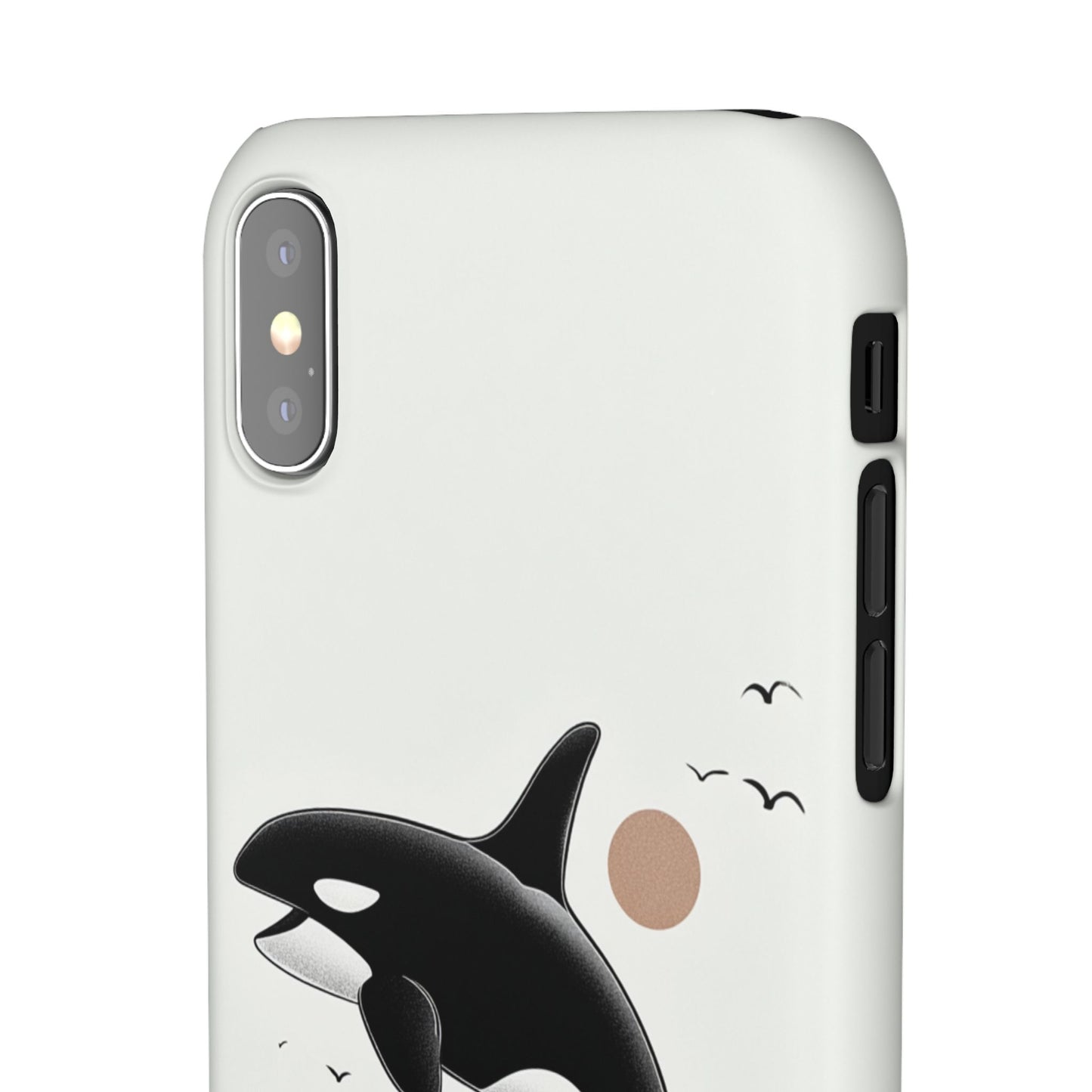 Whale Splash Phone Case | Ocean Lover Gift, Marine Art, Snap Cases, Cute Whale Design, Custom Phone Accessories