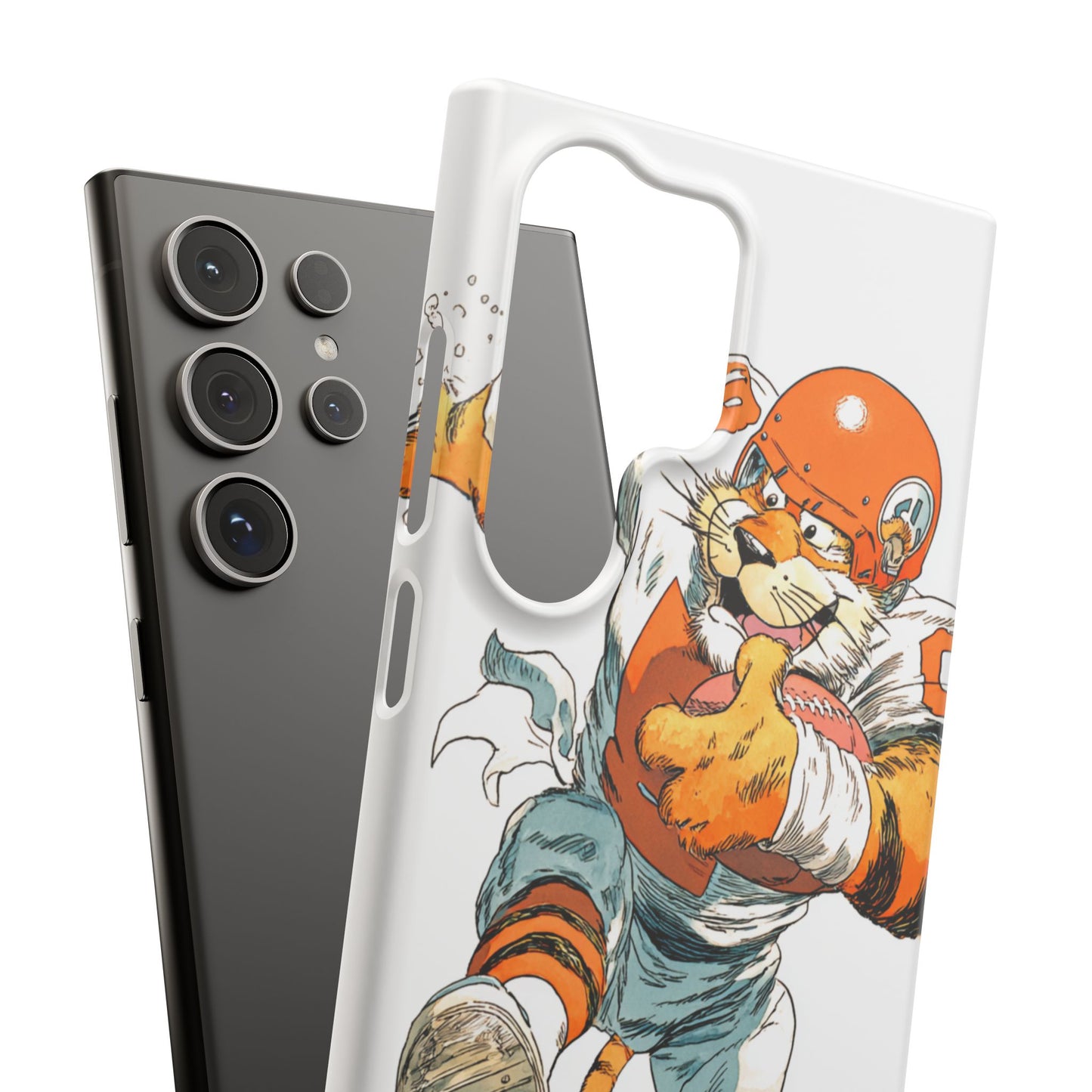 Cincinnati Bengals Snap Cases, Football Fans Phone Case, Tiger Cartoon Art Design, Football Lover Gift, Protective Phone Cover