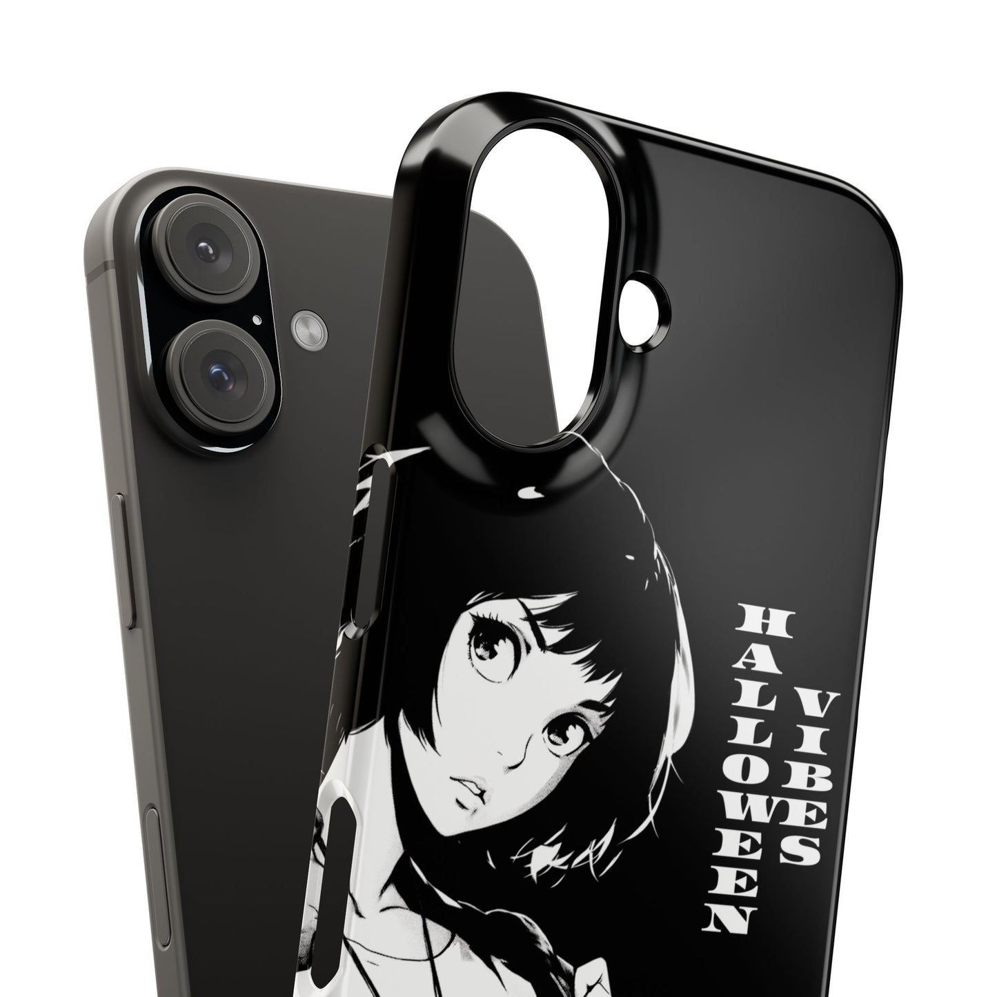 Halloween Vibes Snap Case Black and White Protective Phone Cover for iPhone and Samsung
