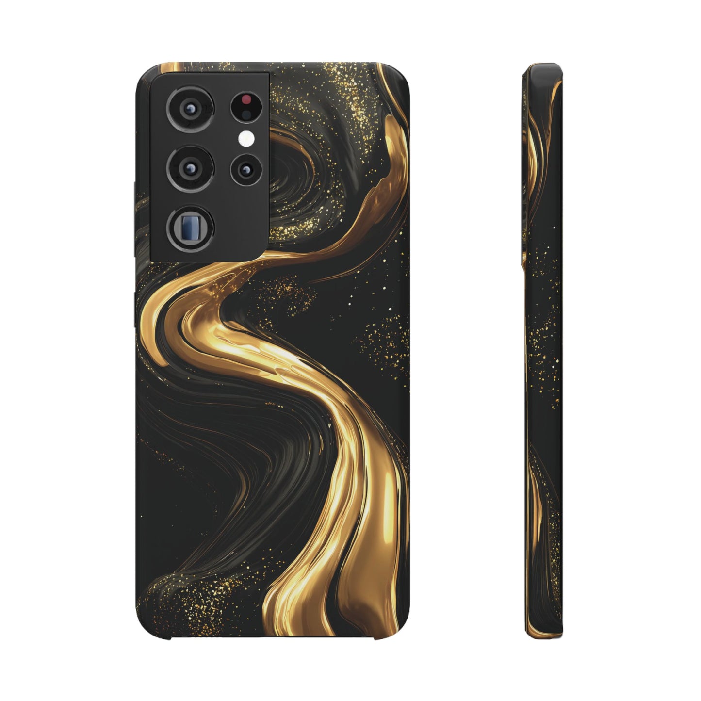 Elegant Gold Swirl Snap Case - Stylish Phone Cover, Modern Accessory, Gift for Her, Luxe Phone Case, Trendy Decor