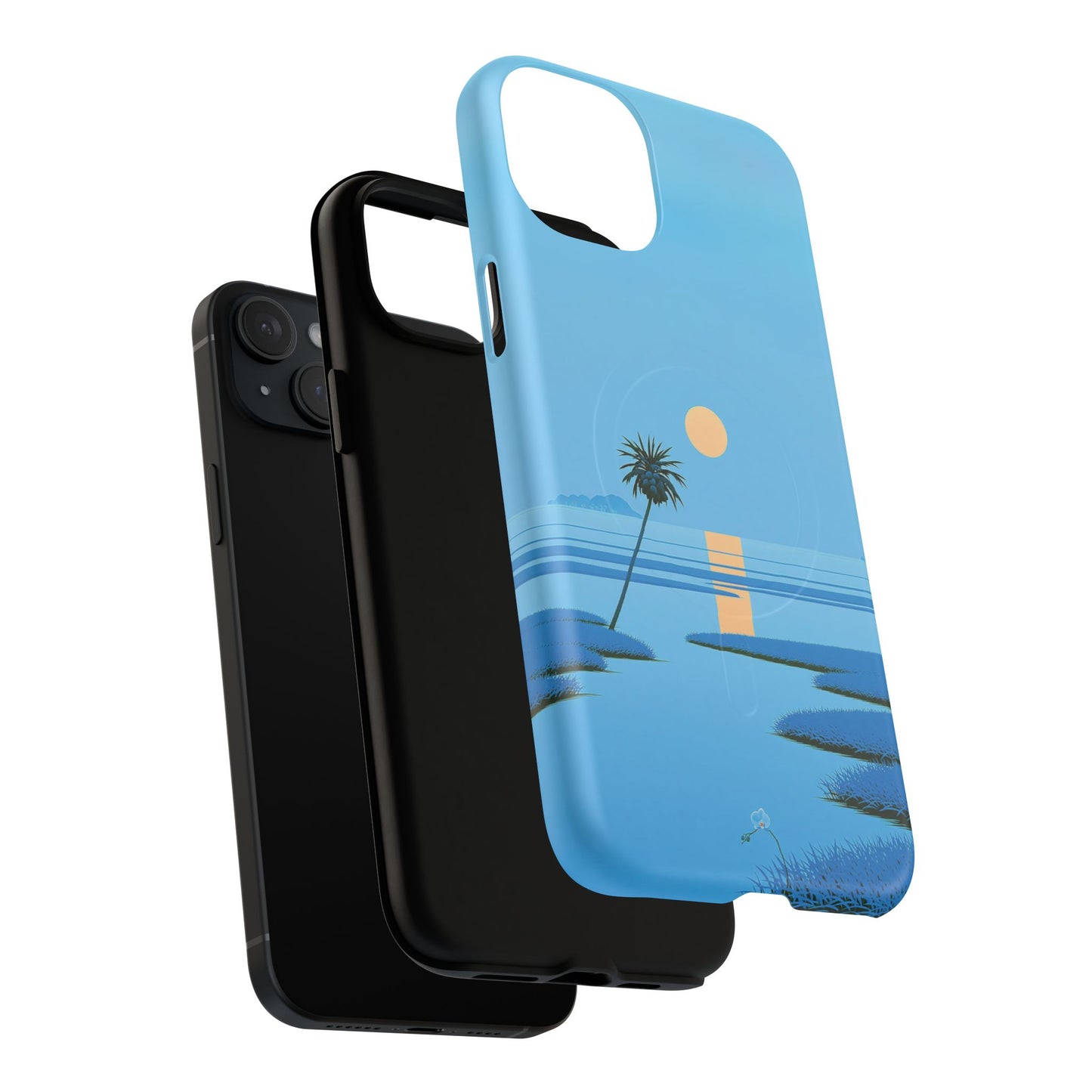 Tough Magnetic Case — Minimal Sunset Palm Phone Cover