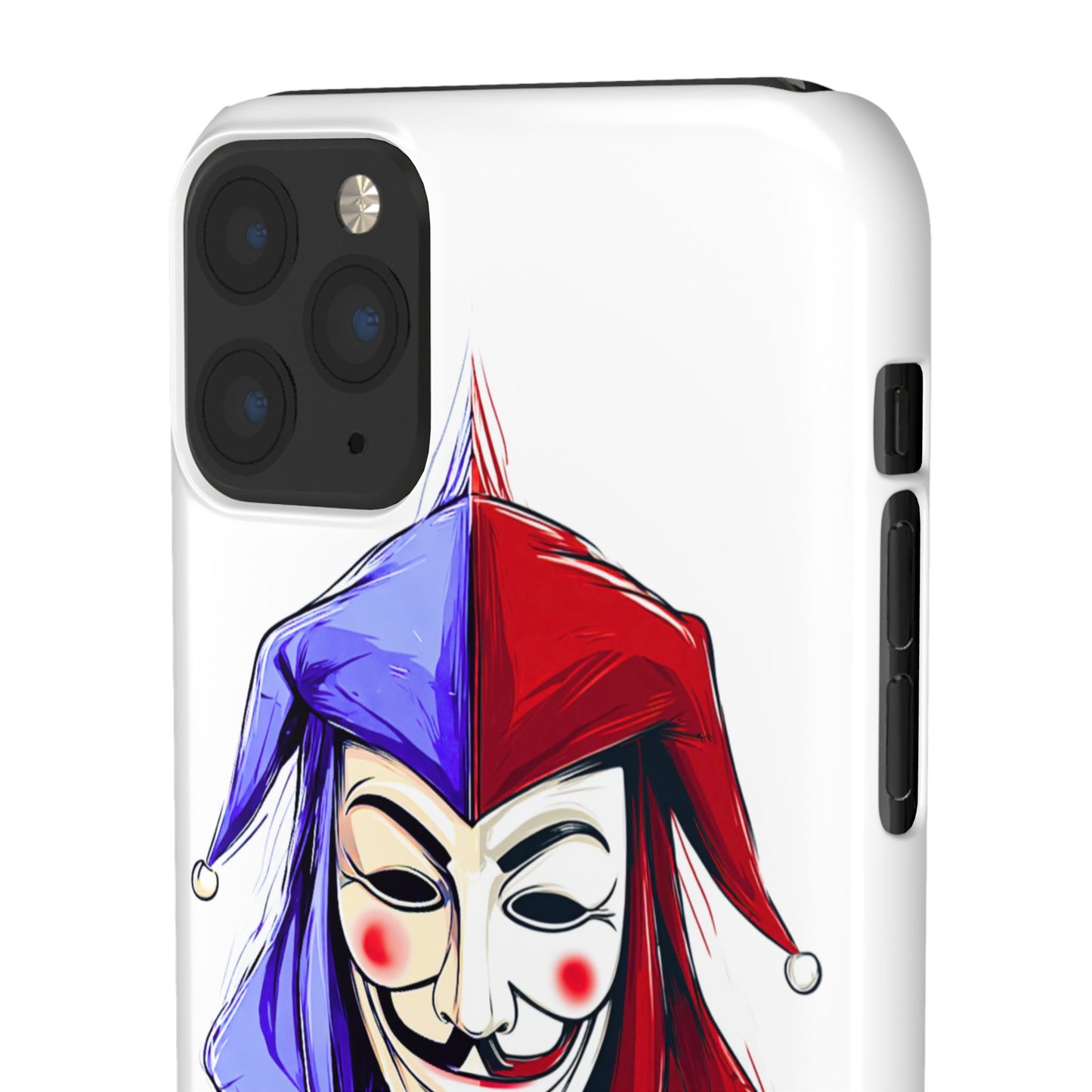 Joker & Anonimous Reunited Guy Fawkes Art Snap Case and Protective Phone Cover For iPhone and Samsung