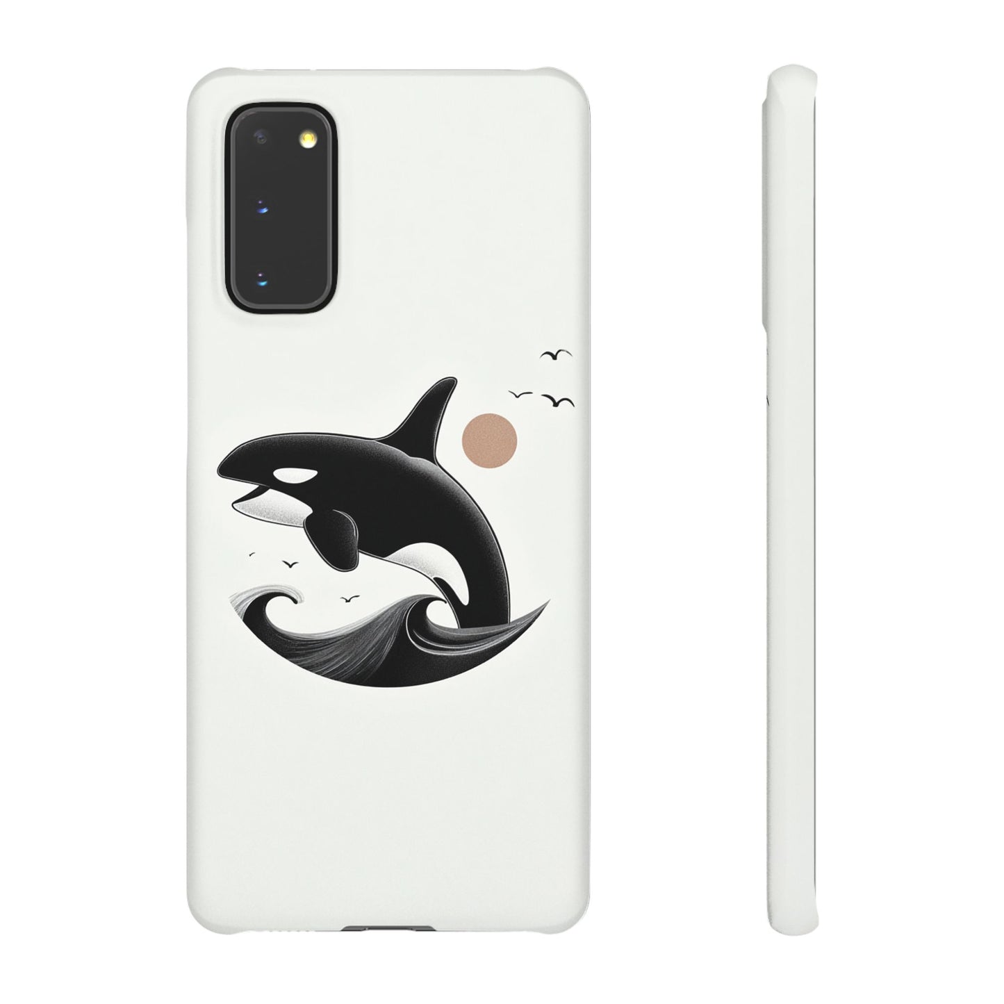 Whale Splash Phone Case | Ocean Lover Gift, Marine Art, Snap Cases, Cute Whale Design, Custom Phone Accessories