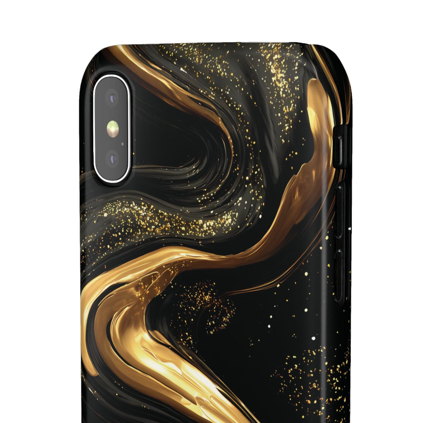 Elegant Gold Swirl Snap Case - Stylish Phone Cover, Modern Accessory, Gift for Her, Luxe Phone Case, Trendy Decor